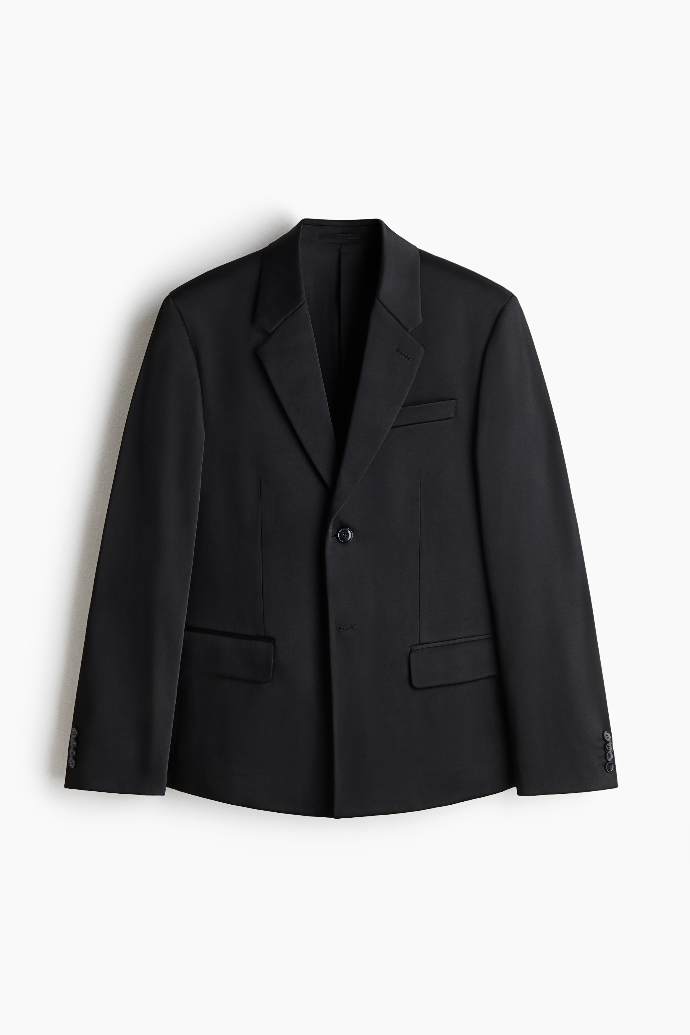 Regular Fit Single-breasted jacket - Black