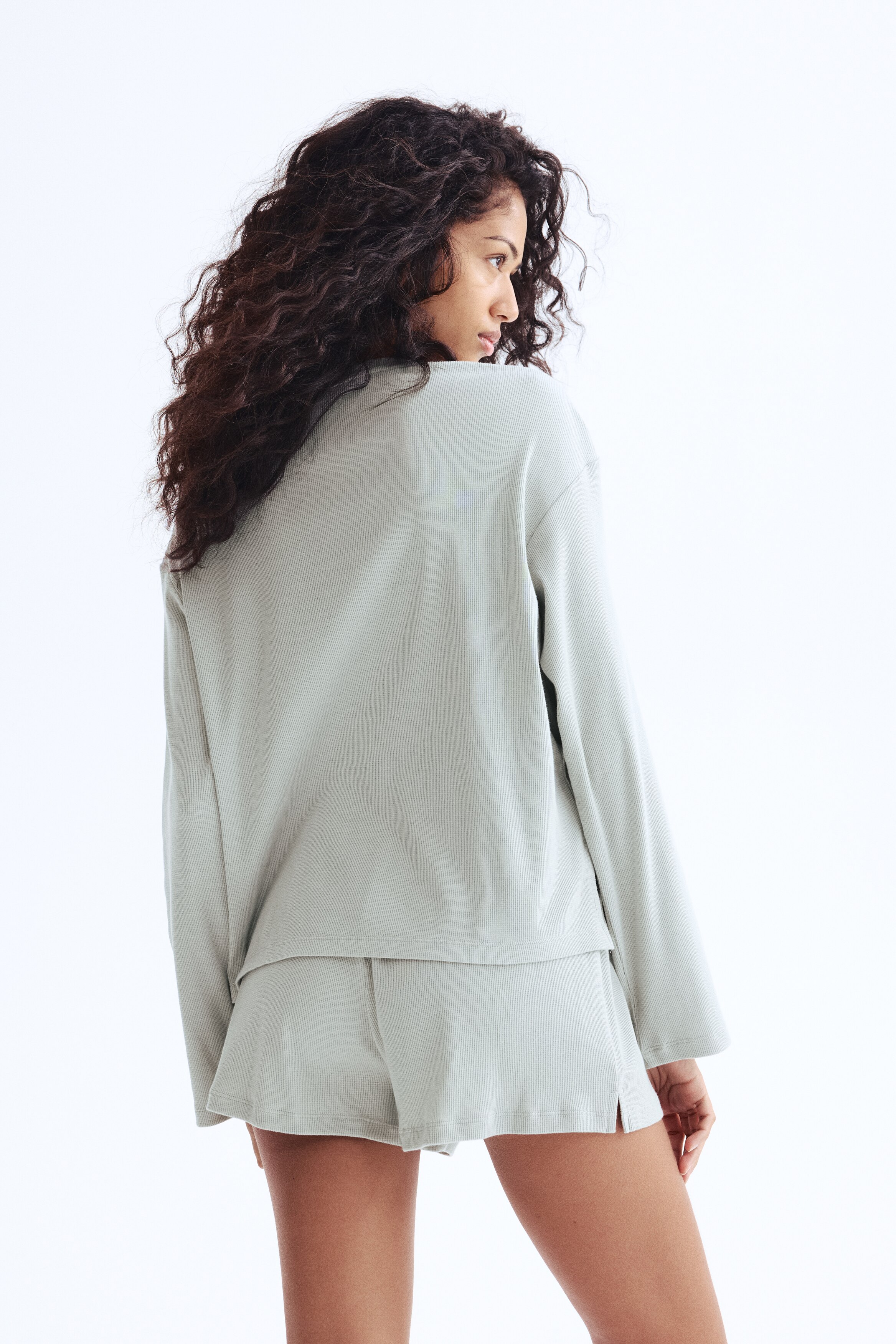 Waffled cotton pyjamas