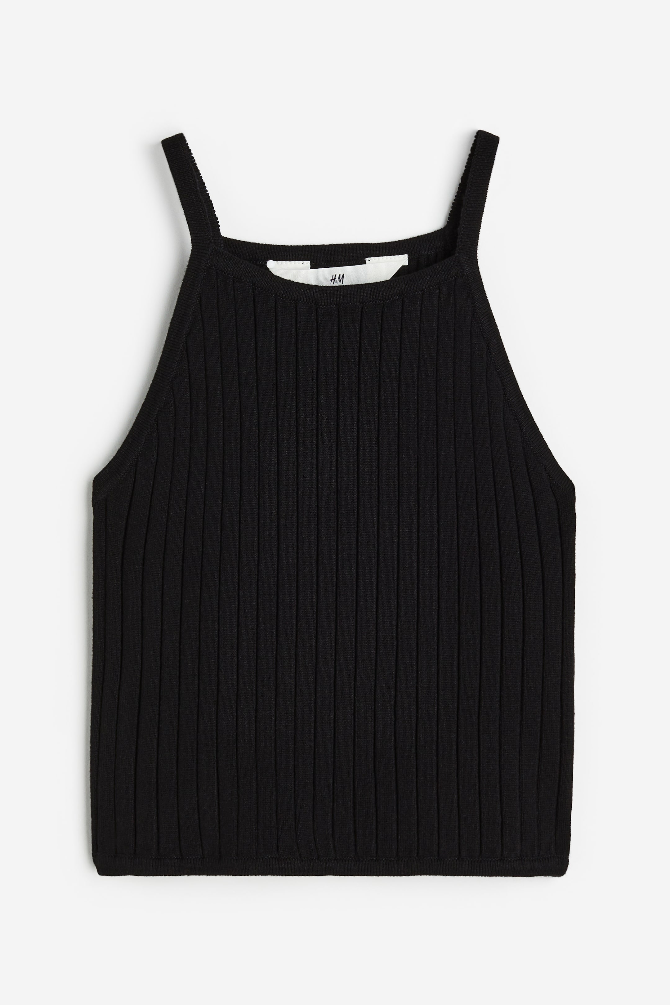 View larger image: Rib-knit vest top - Black - Kids | H&M 1