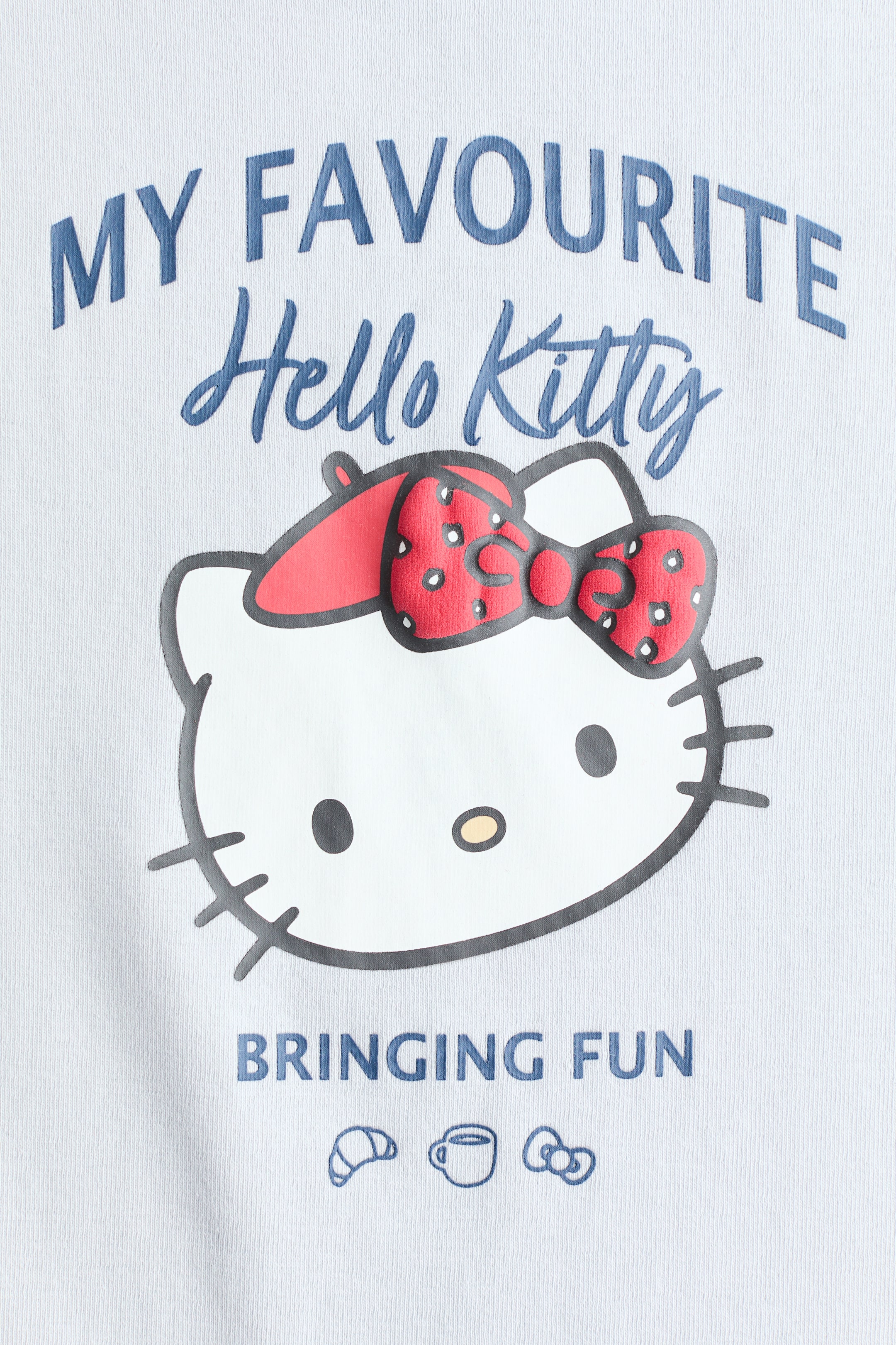 View larger image: Print-motif cotton jersey top - Light blue/Hello Kitty - Kids | H&M IN 2