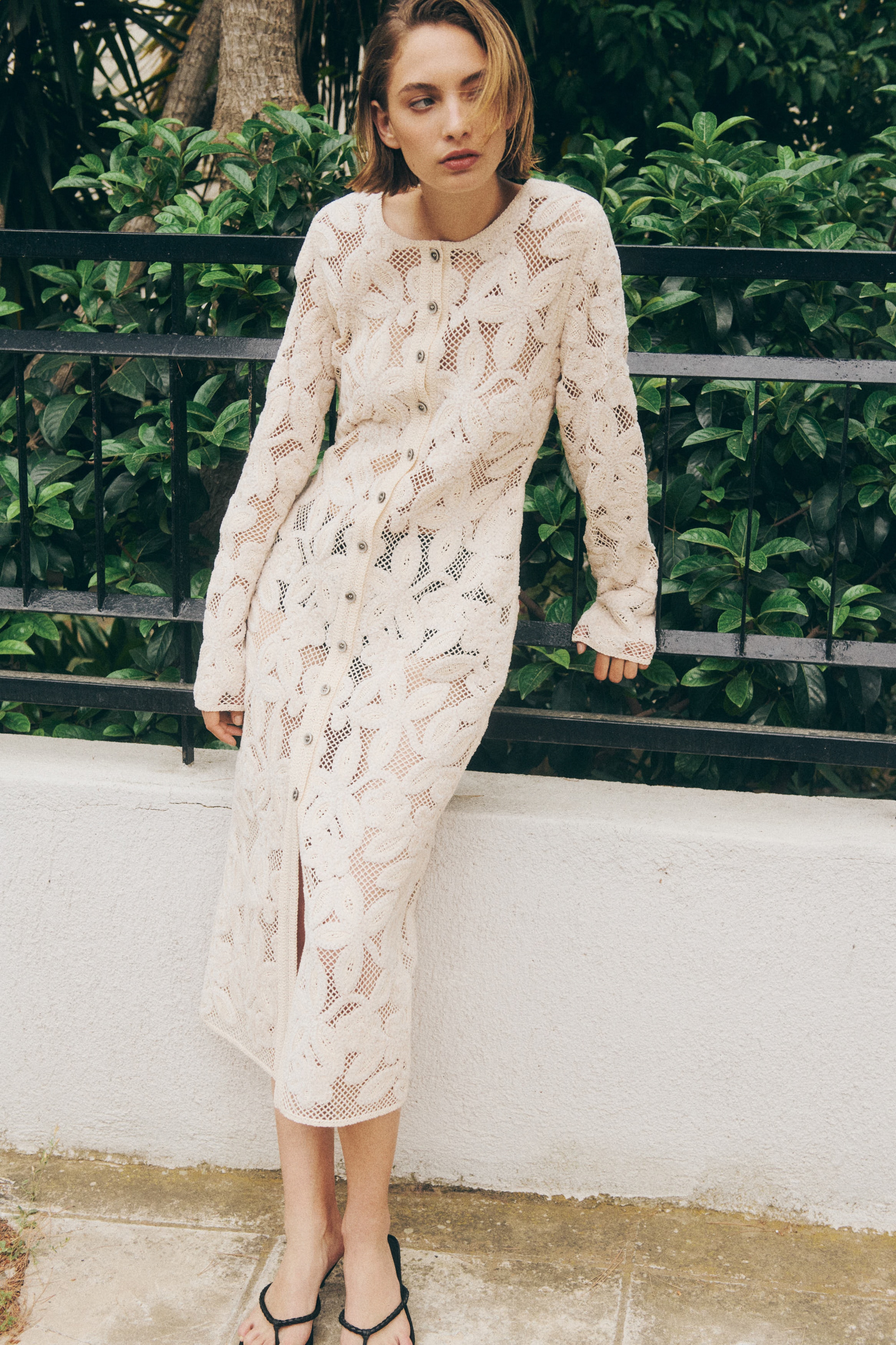 chinese dress ladies H&M Fully Lined Long Sleeve Maxi Dress- Size 4 – The Saved Collection main image 1