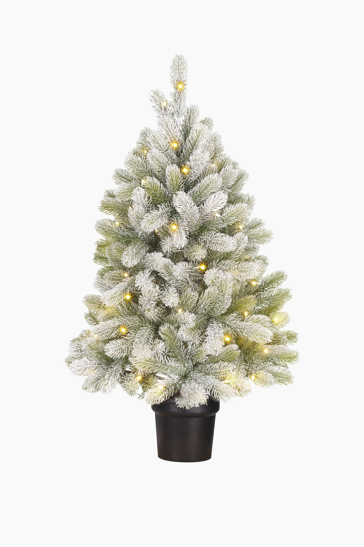Noir Box Trees - Sapin De Noël Artificiel Avec Éclairage - Vert