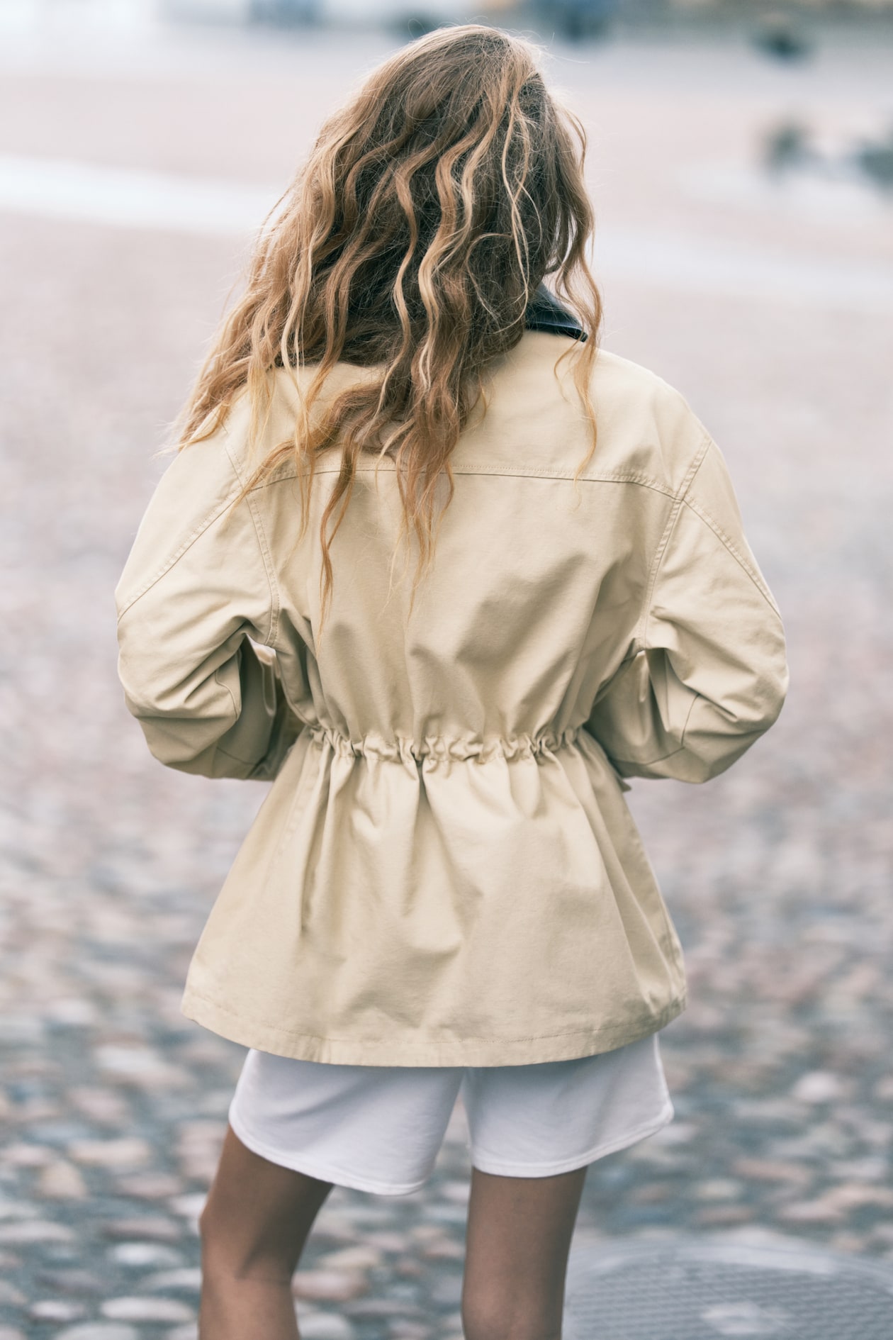 Coated-Collar Twill Jacket - image 4