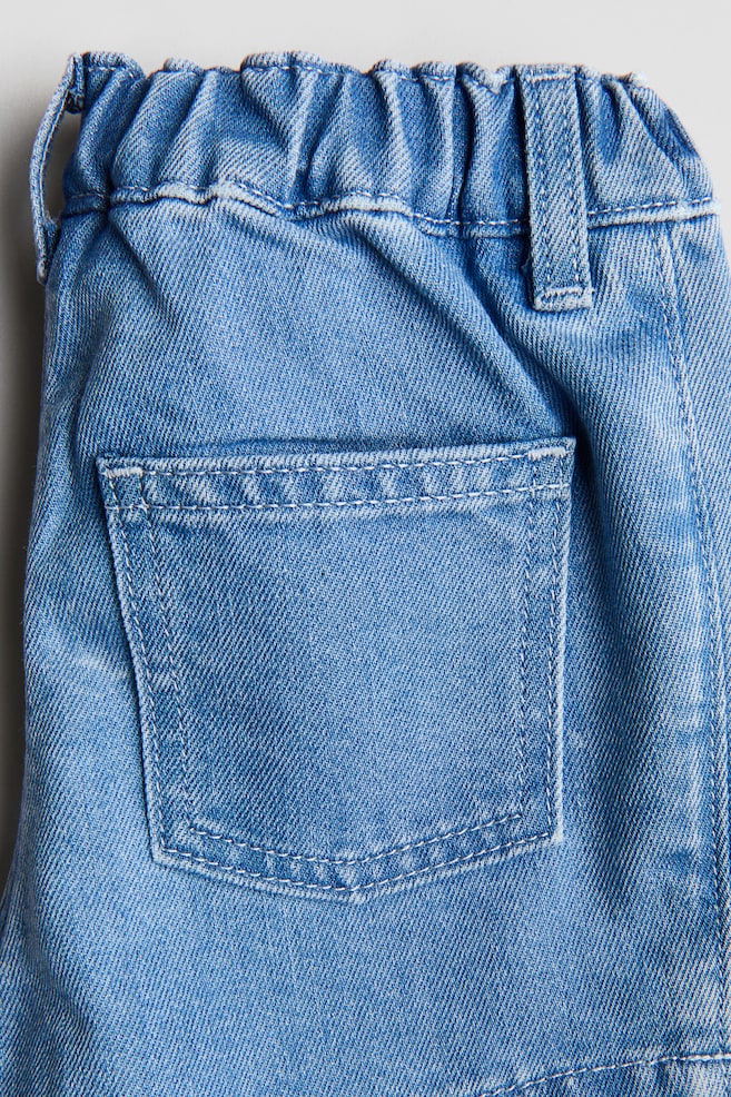 Jeansskort mit Stickerei-Denimblau/Früchte - 2