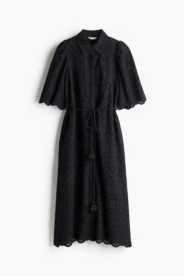 Broderie anglaise shirt dress