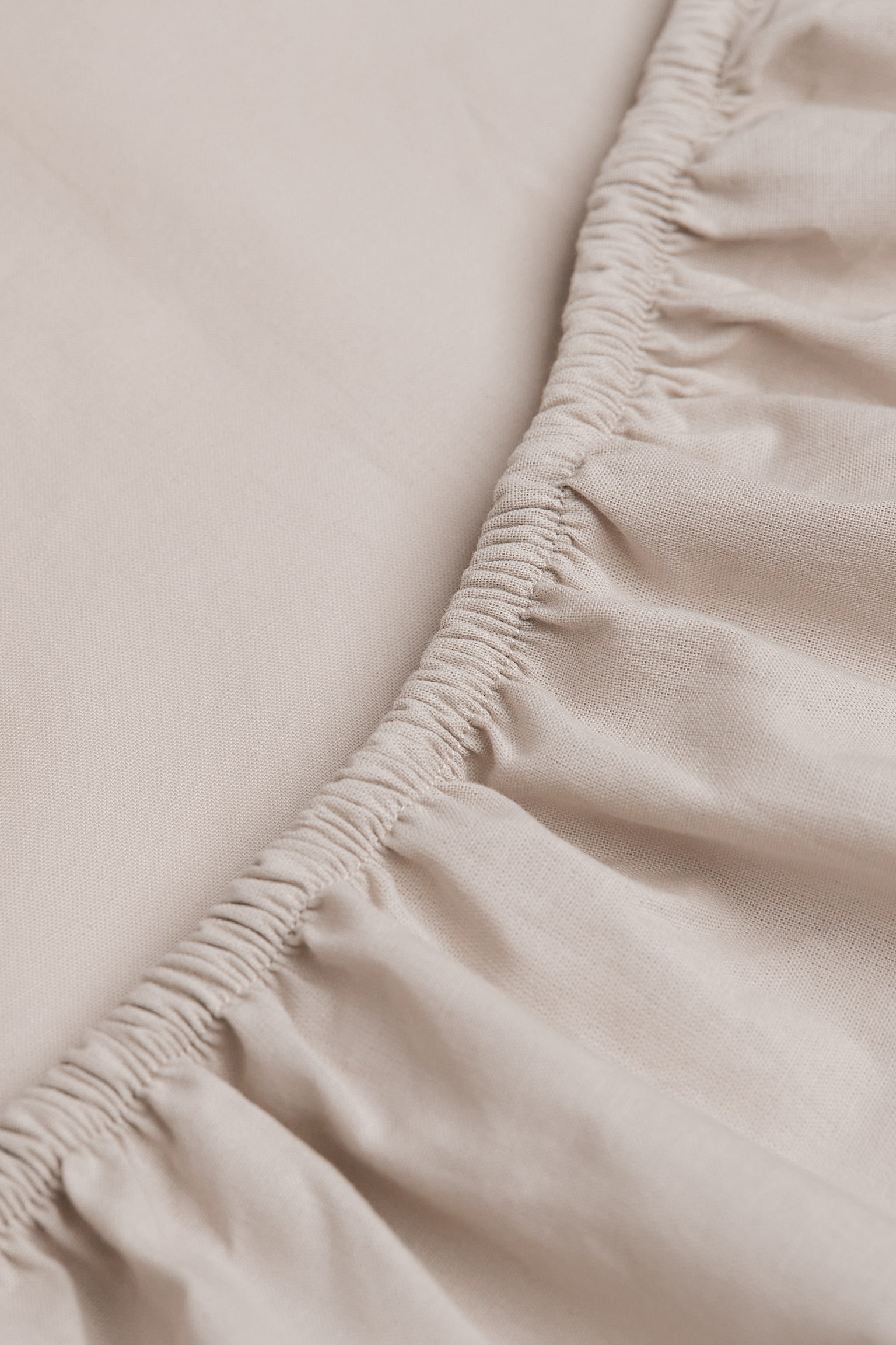 Fitted cotton sheet - Light mole/Greige/Light beige/Anthracite grey/White/Light grey - 2