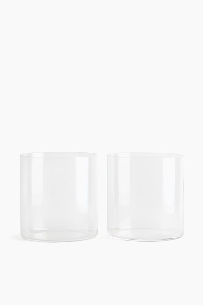 2-pack delicate tumbler glasses - Transparent - 1