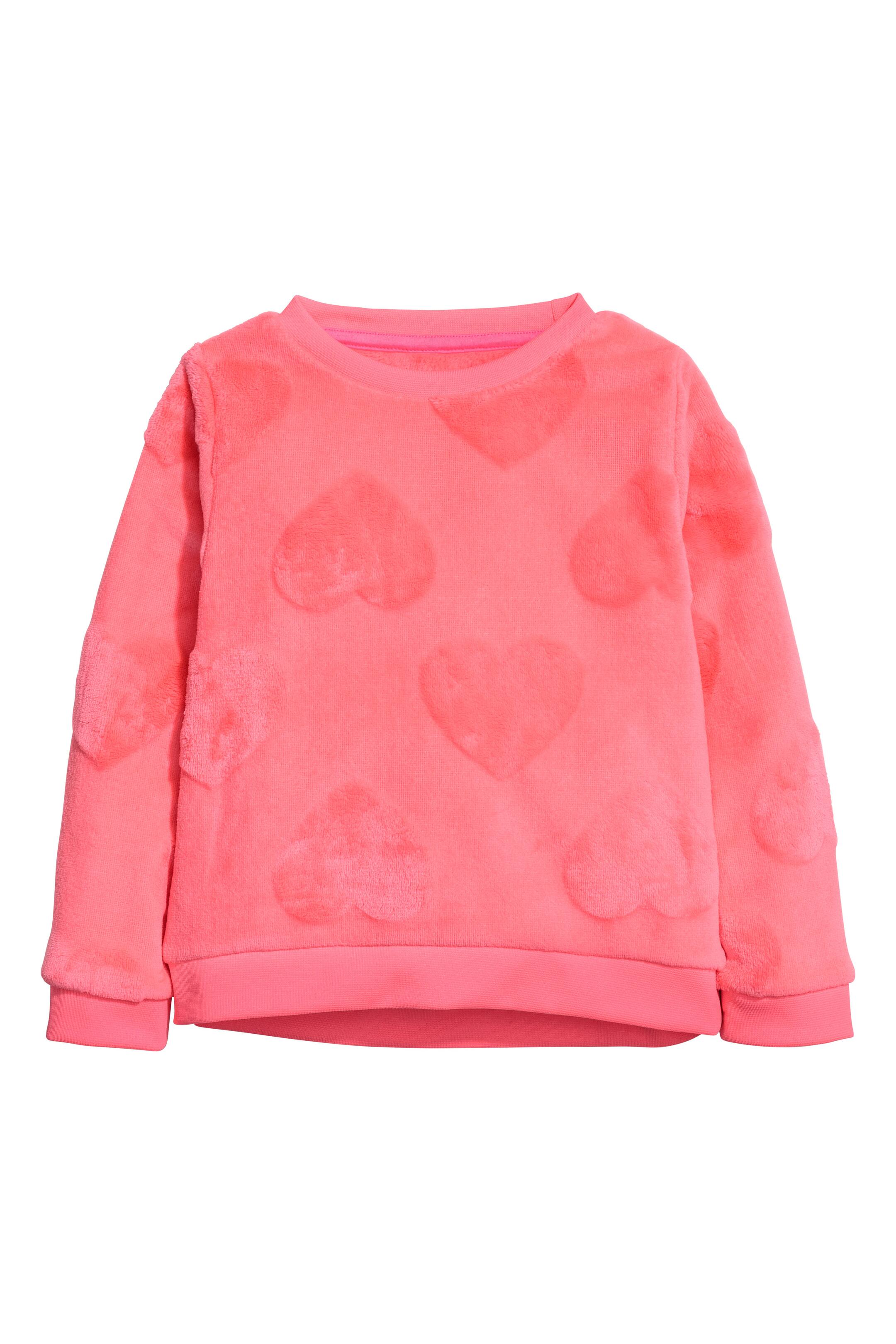 View larger image: Sweatshirt - Neon pink/Hearts - Kids | H&M GB 1
