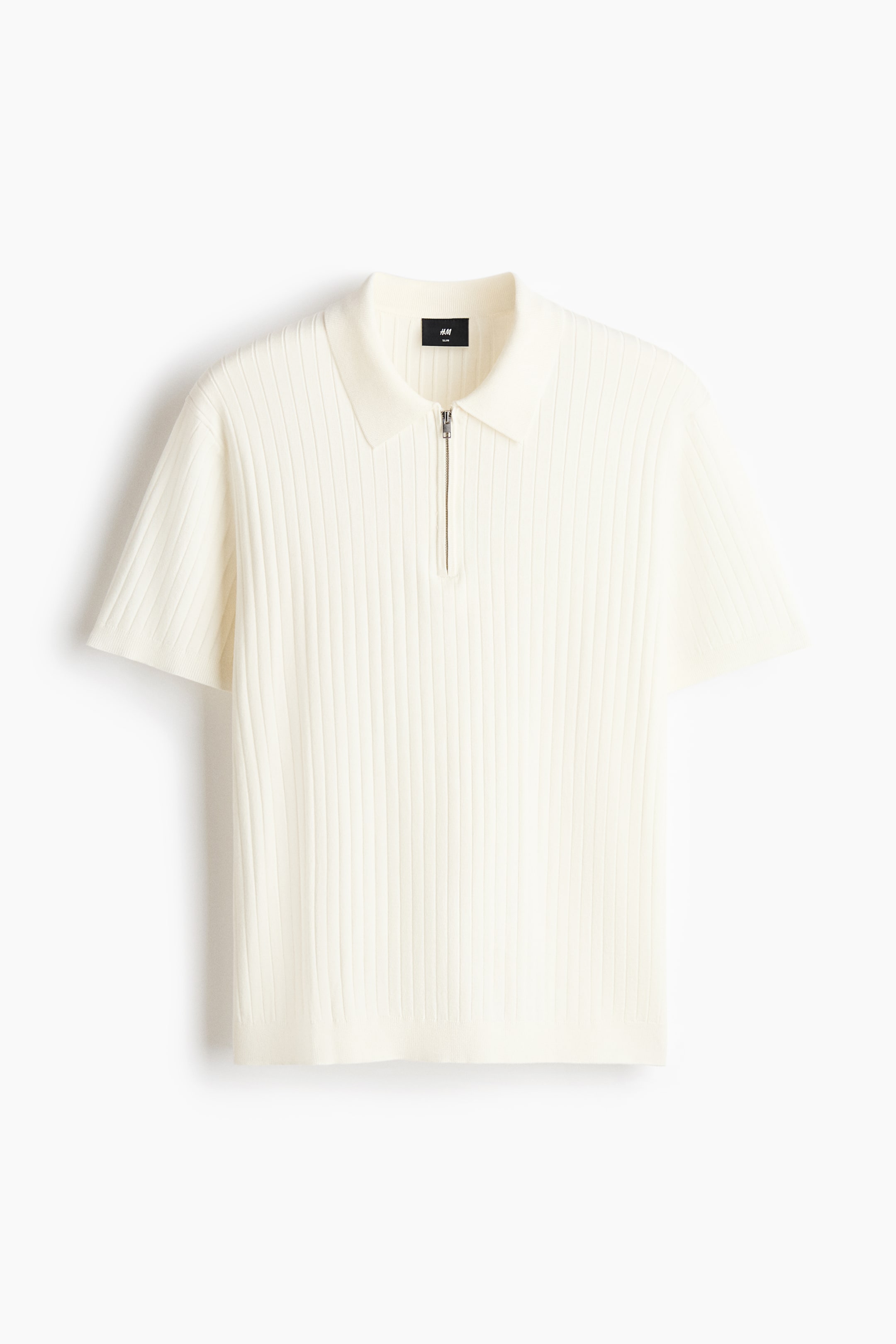 Ampliar la imagen: Slim Fit Polo shirt - Crema | H&M MX 1