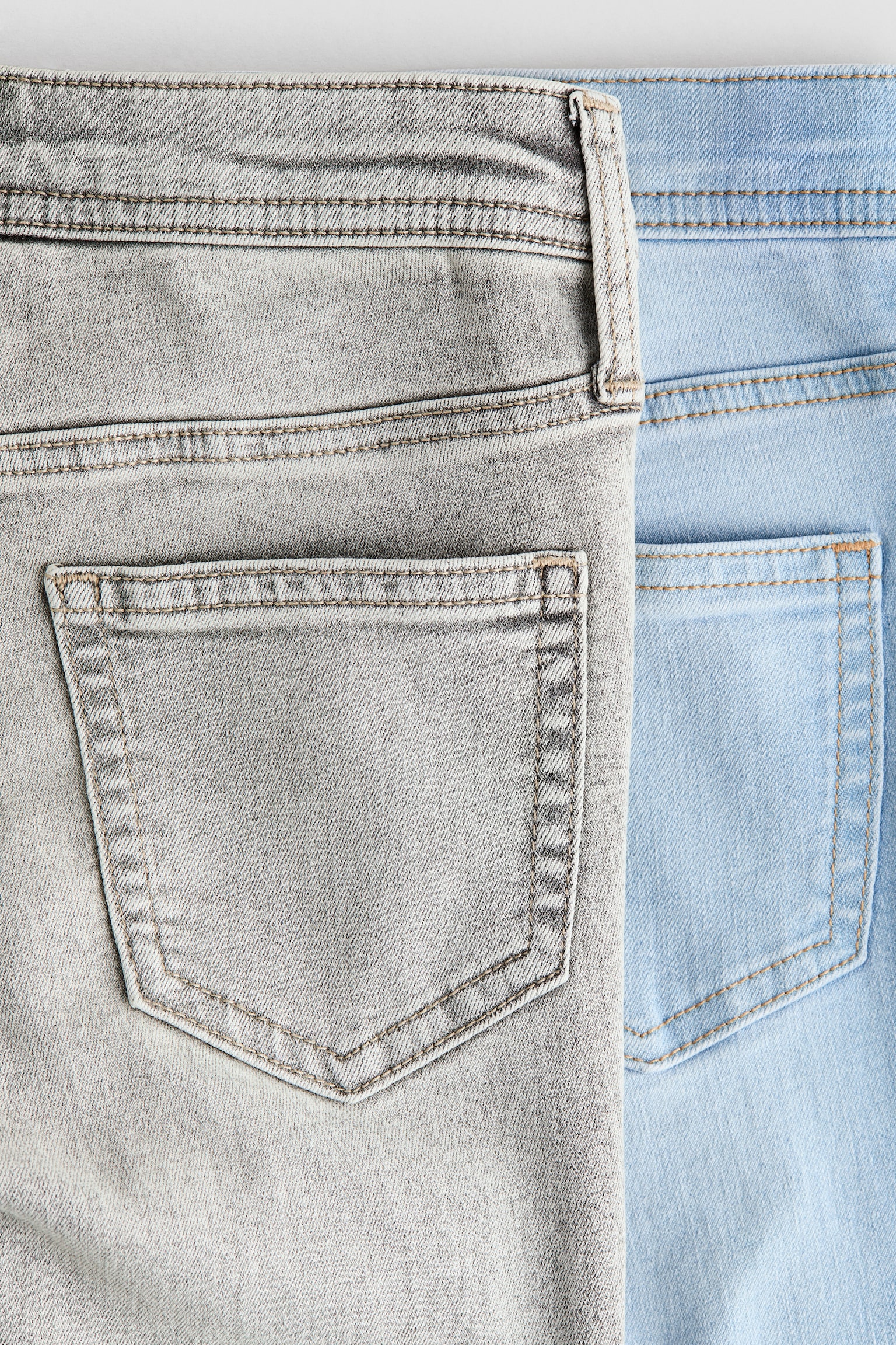 Flared Leg Low Jeans 2 kusy - Šedý denim/denim blue/Denim blue/černý denim/Světle šedý denim/denim blue - 2