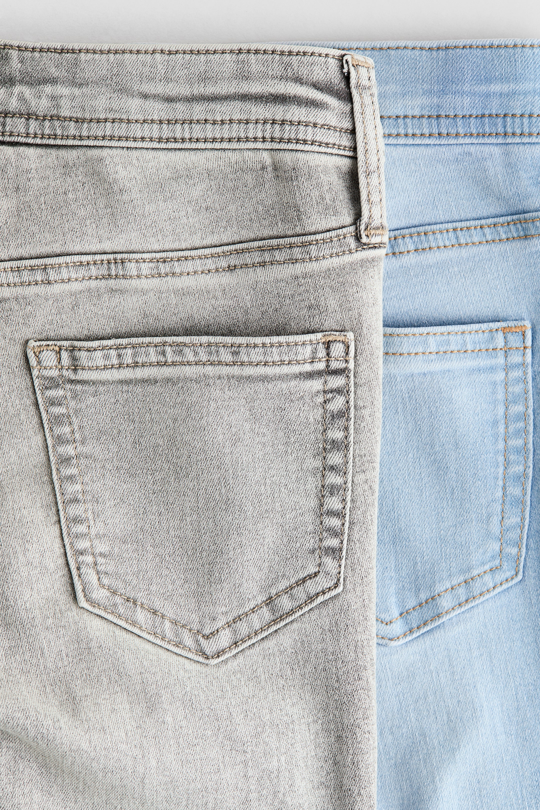 2-pack Flared Leg Low Jeans