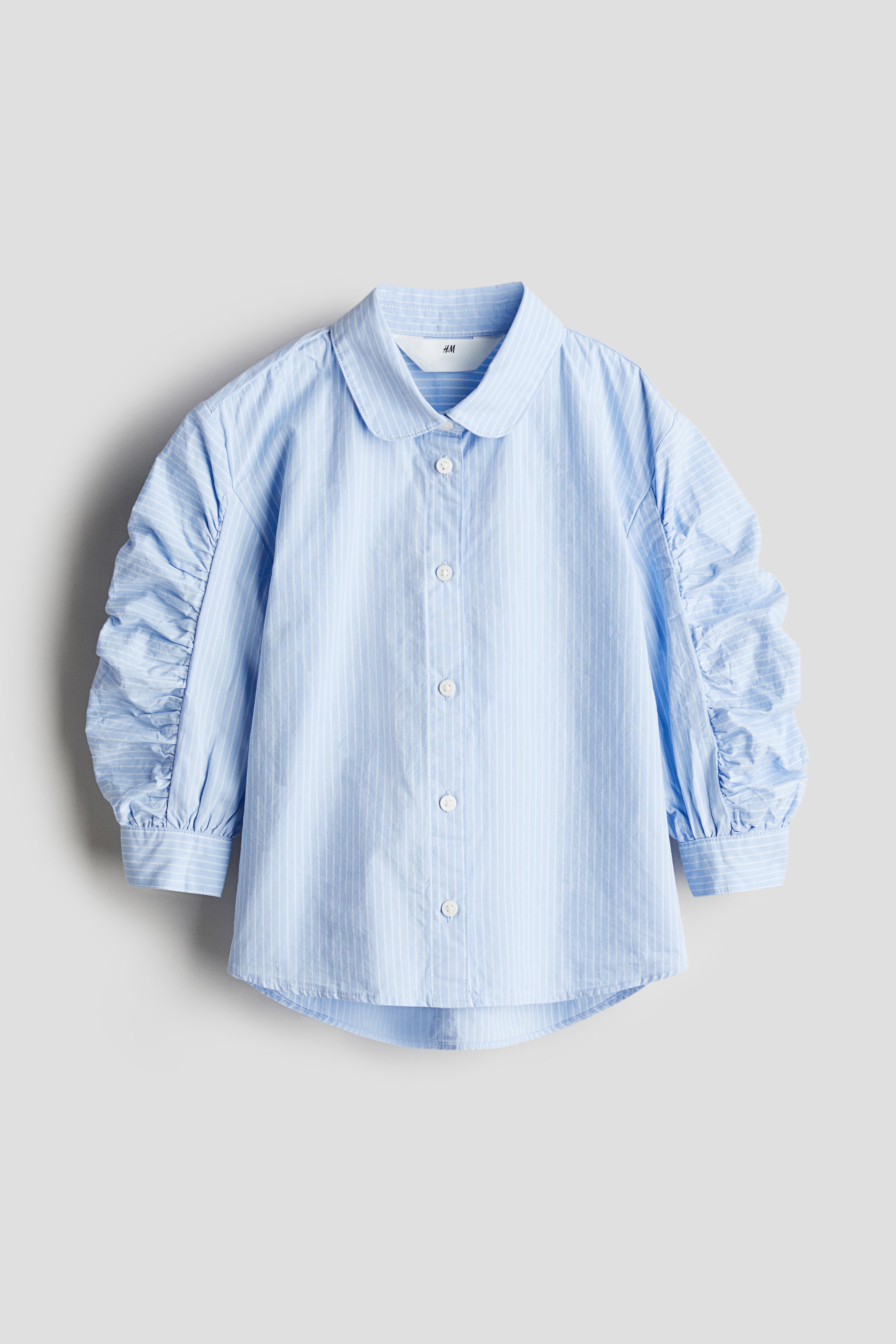 Balloon-Sleeved Cotton Shirt