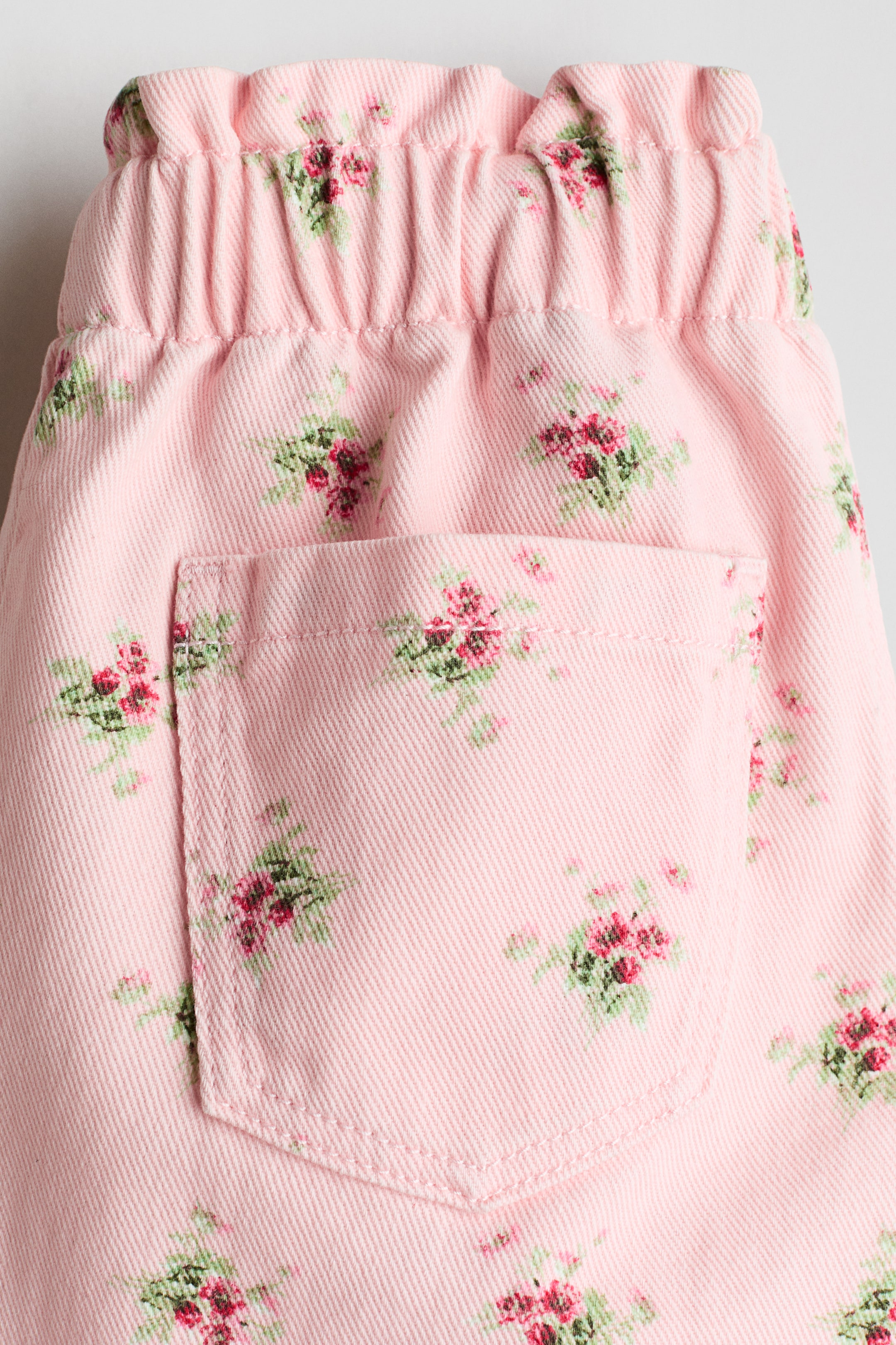 Twill Paper-Bag Shorts
