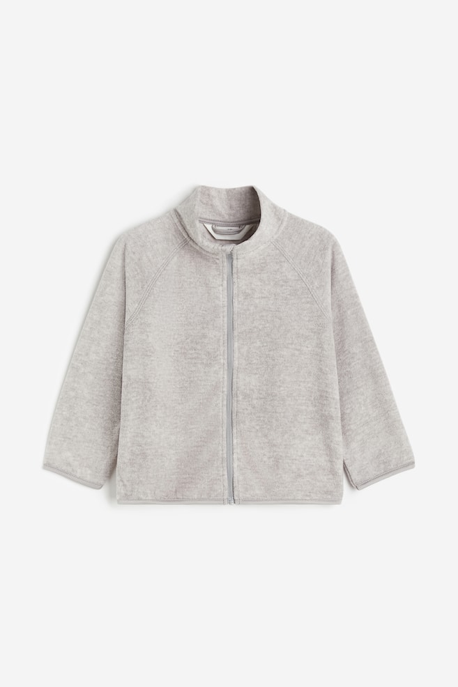 Fleece jacket - Light grey marl/Beige/Dinosaurs/Black/Spotted/Purple/Unicorns/dc - 1