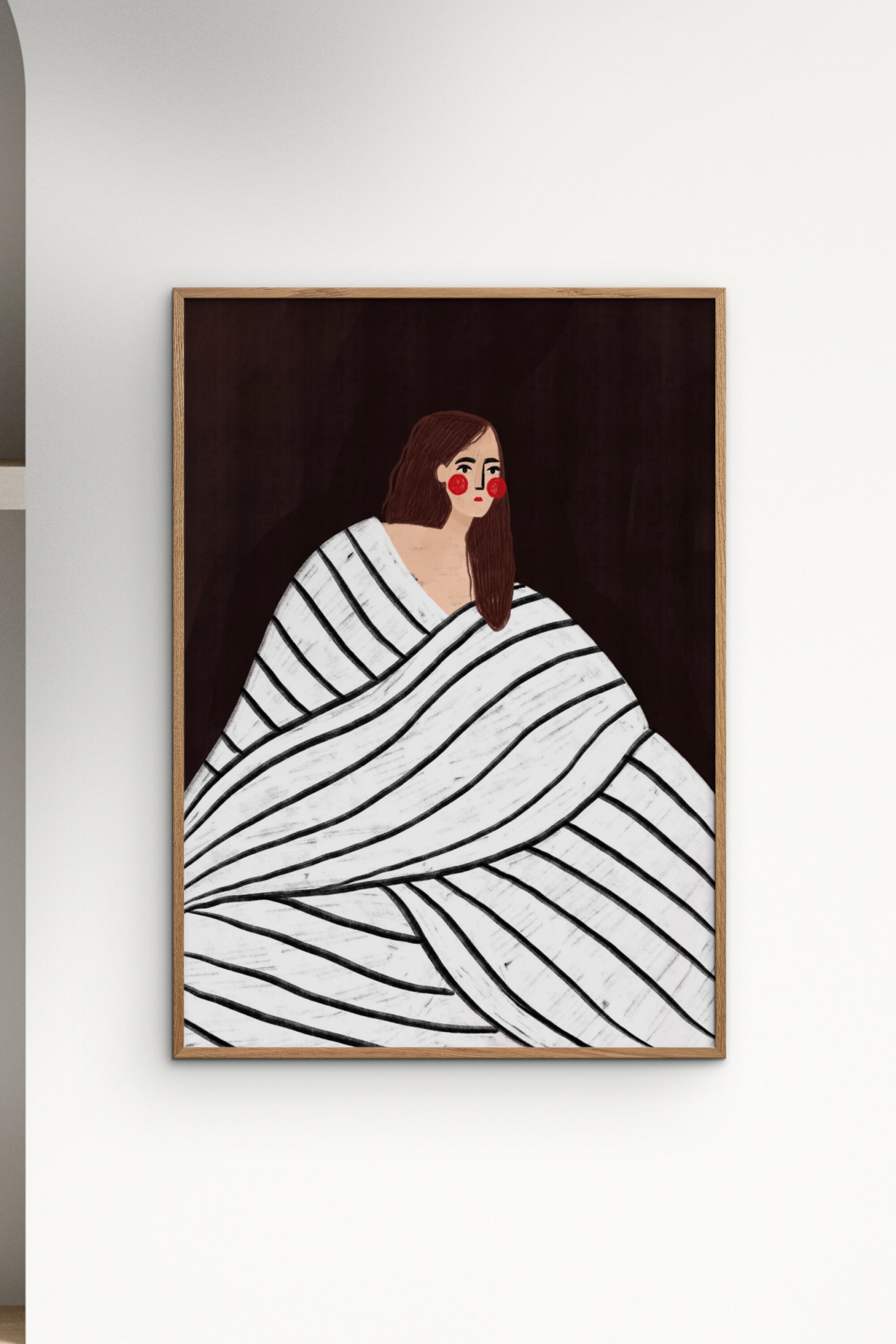Visa större bild: Bea Muller - The Woman With Black & White Stripes - Flerfärgad - Poster & Frame - Home All | H&M SE 1