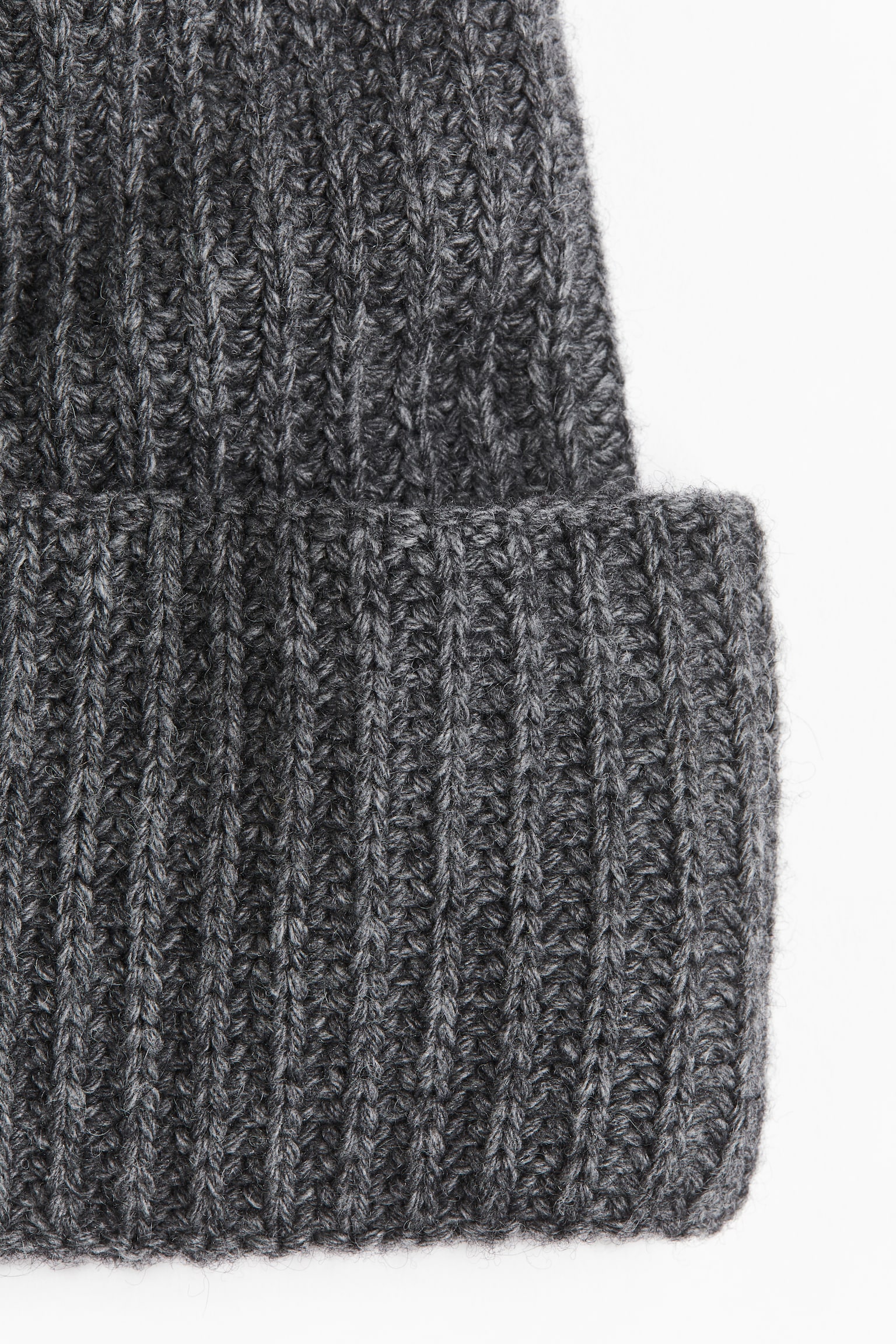 Ribbed wool-blend hat - Dark grey marl/Black/Navy blue/White - 2