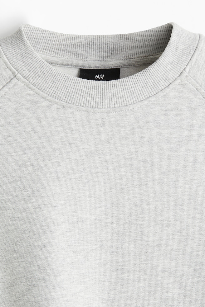 Oversized Sweatshirt-Gray melange - 6