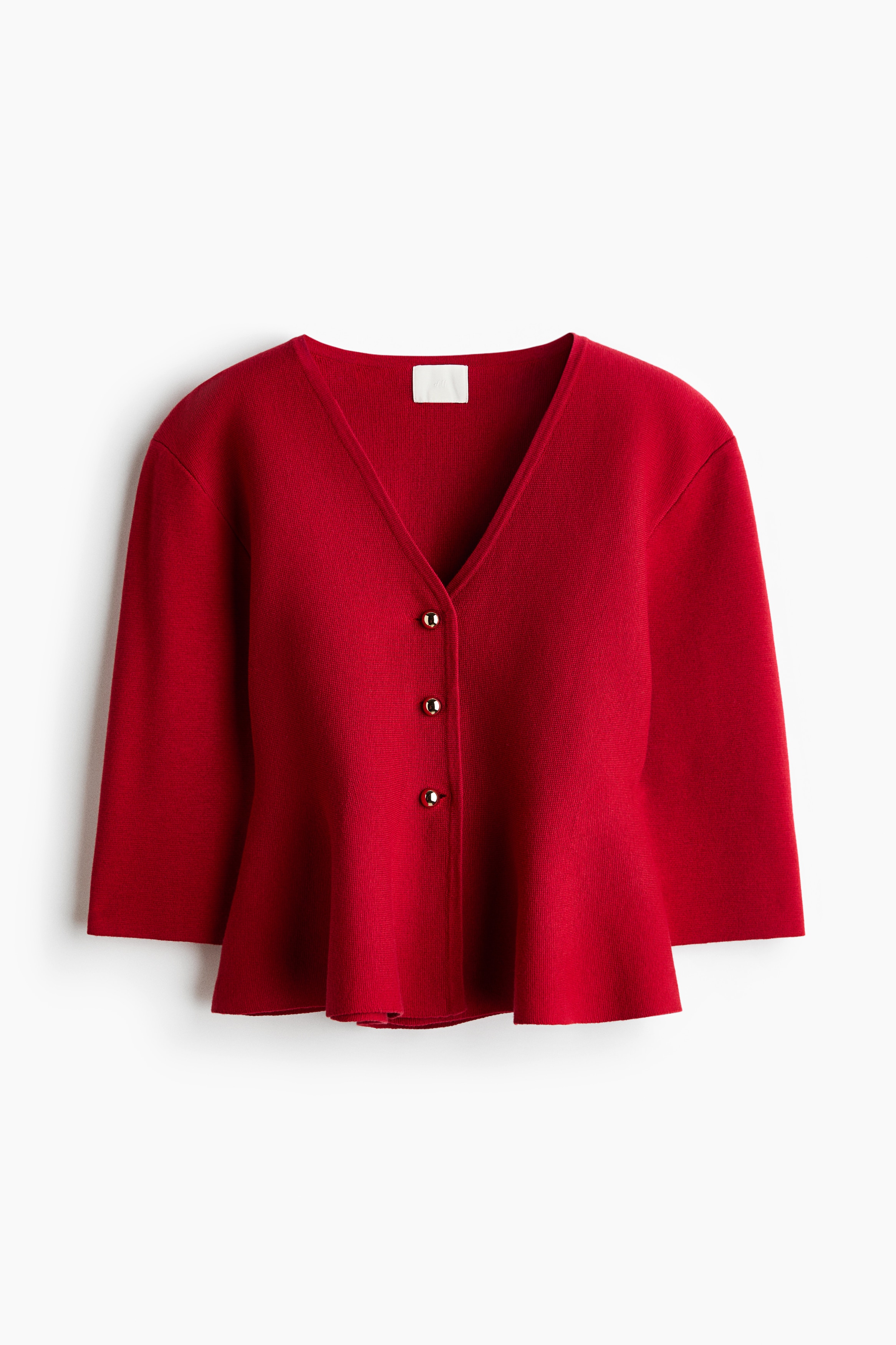 Peplum cardigan