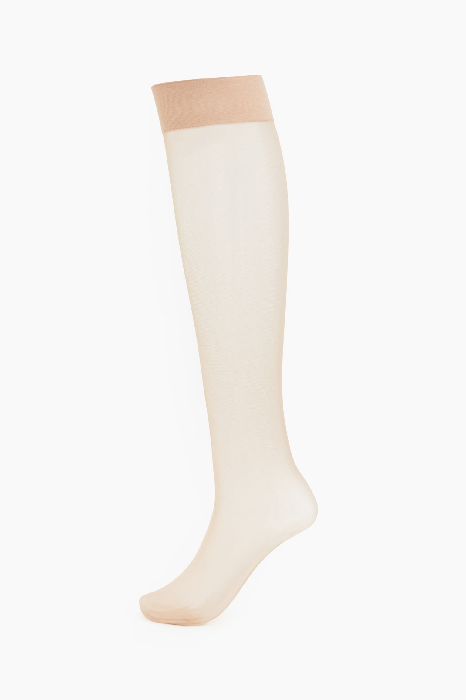 3-pack Knee High Socks - Beige/Black - 3