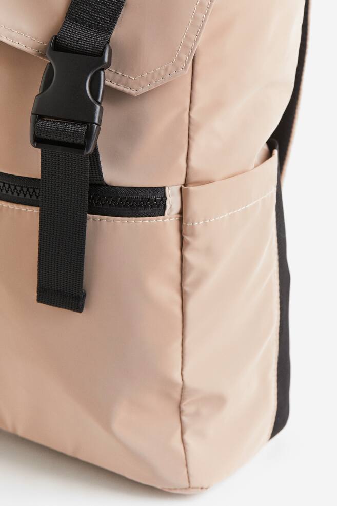 Water-repellent sports backpack - Beige/Black - 3