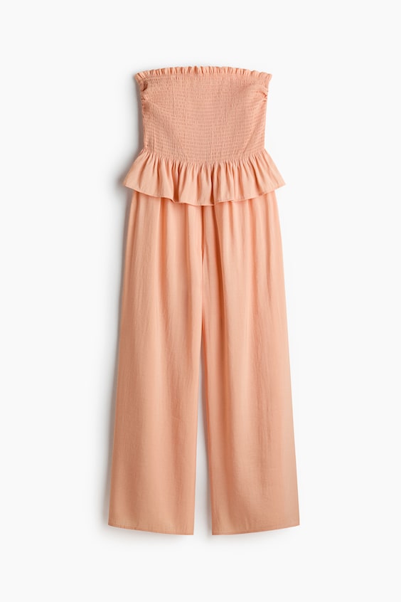 Женские комбинезоны H&M Smocked Bandeau Jumpsuit