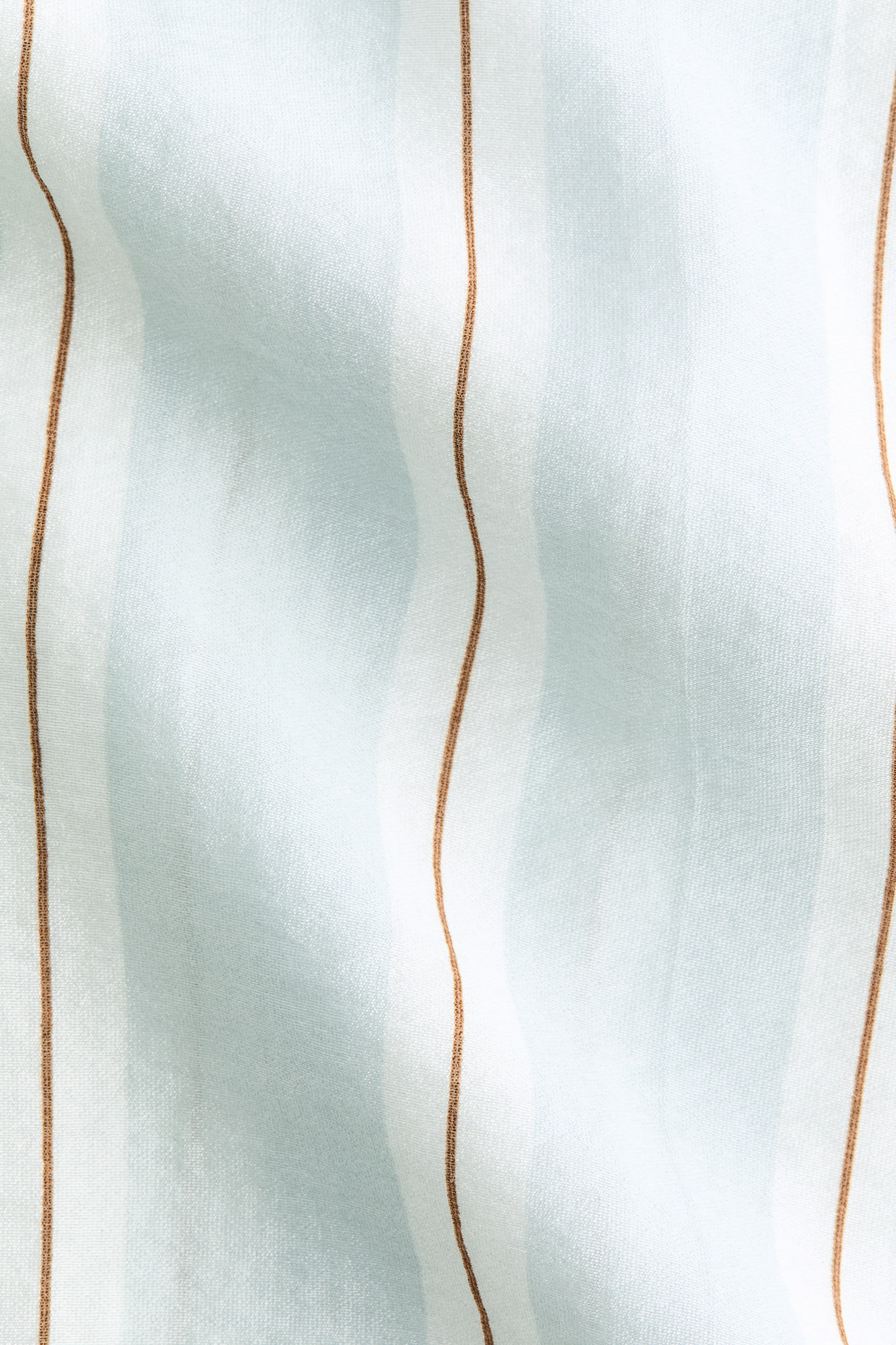 Long viscose-blend shirt - Light blue/Striped - 5