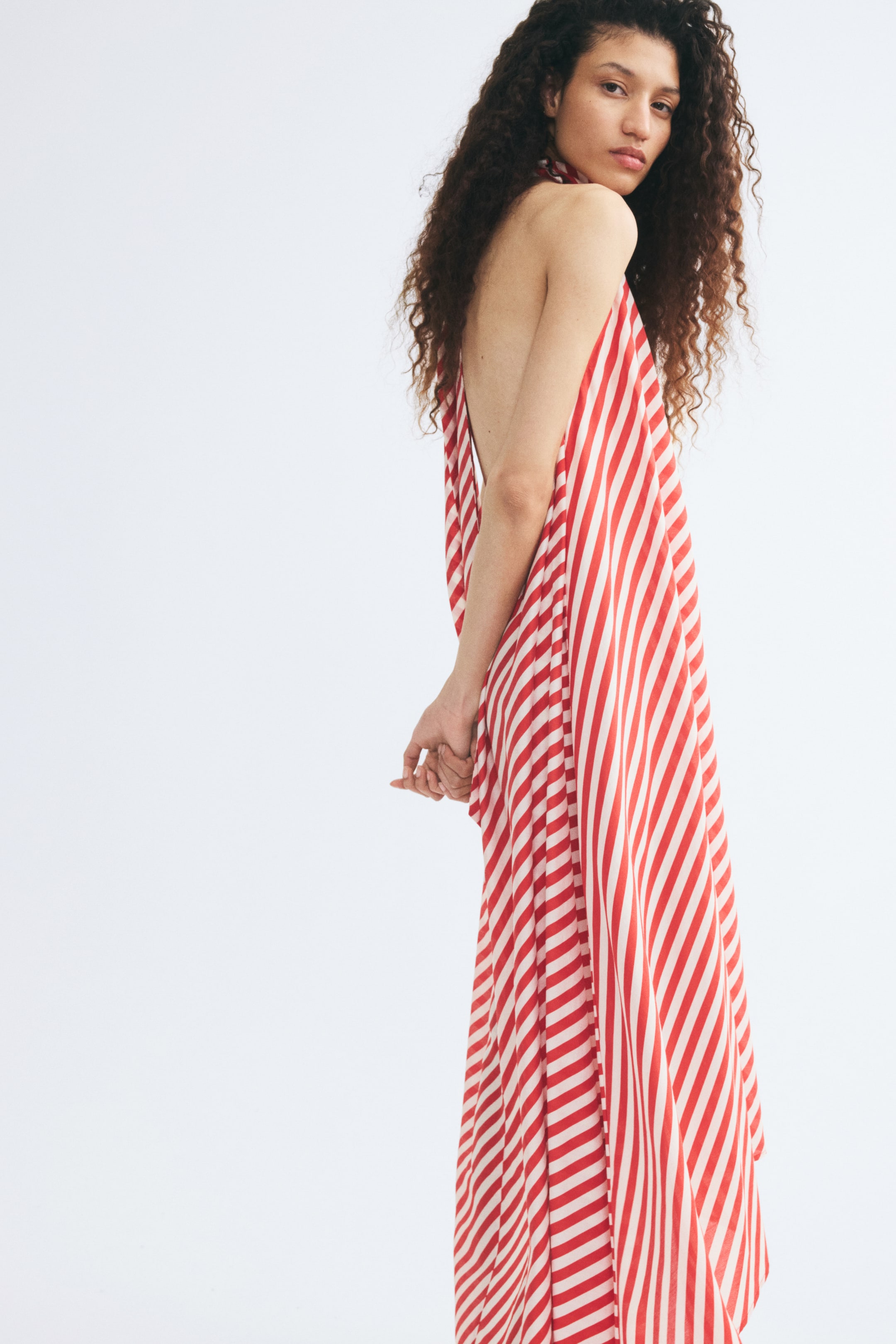 Tie-Detail A-Line Dress