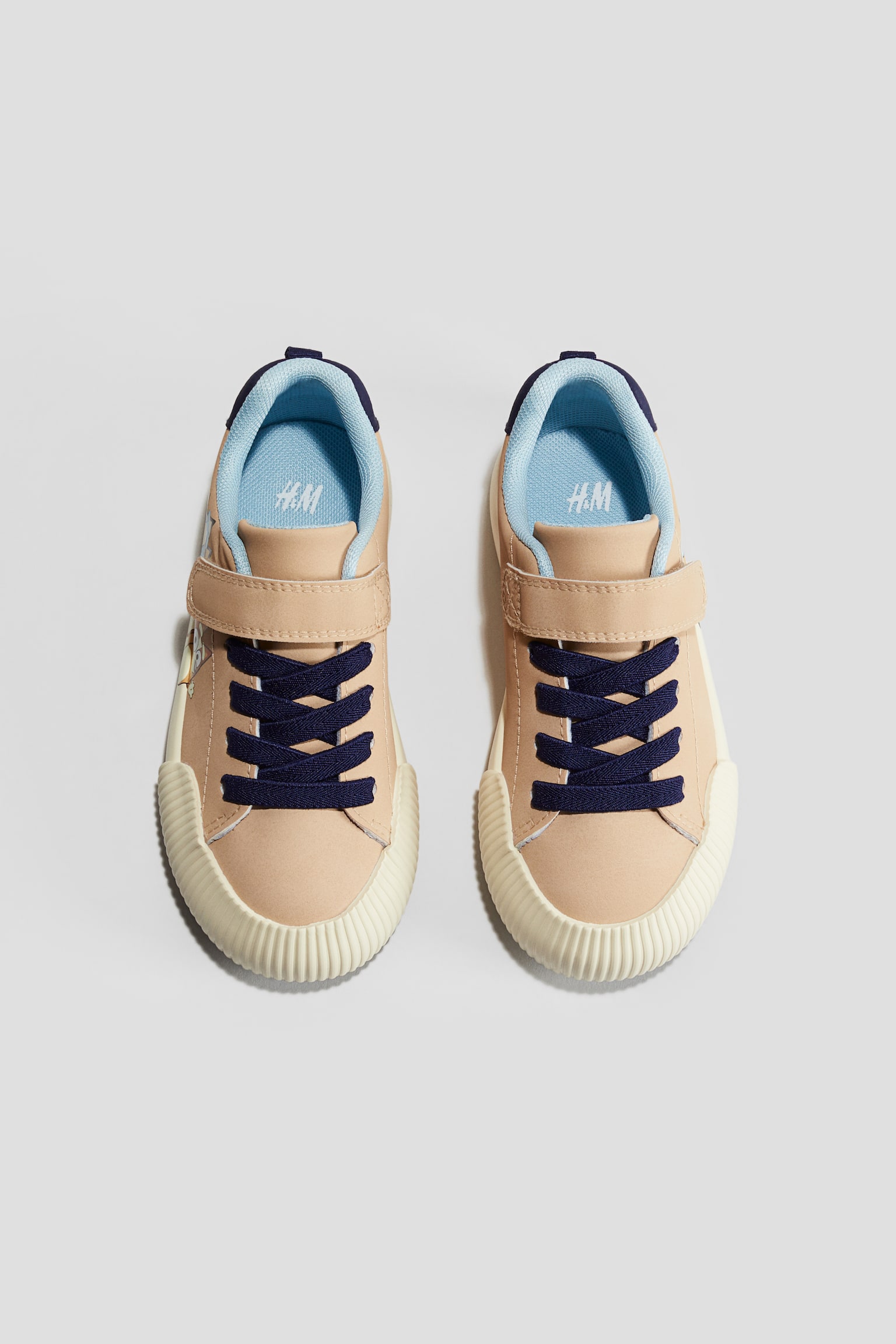 Sneakers med tryck - Beige/Bluey/Mörkgrön/Musse Pigg - 2