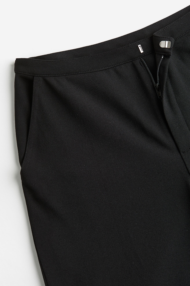 Jersey crêpe trousers - Black/Beige/Dark grey/Pinstriped - 4