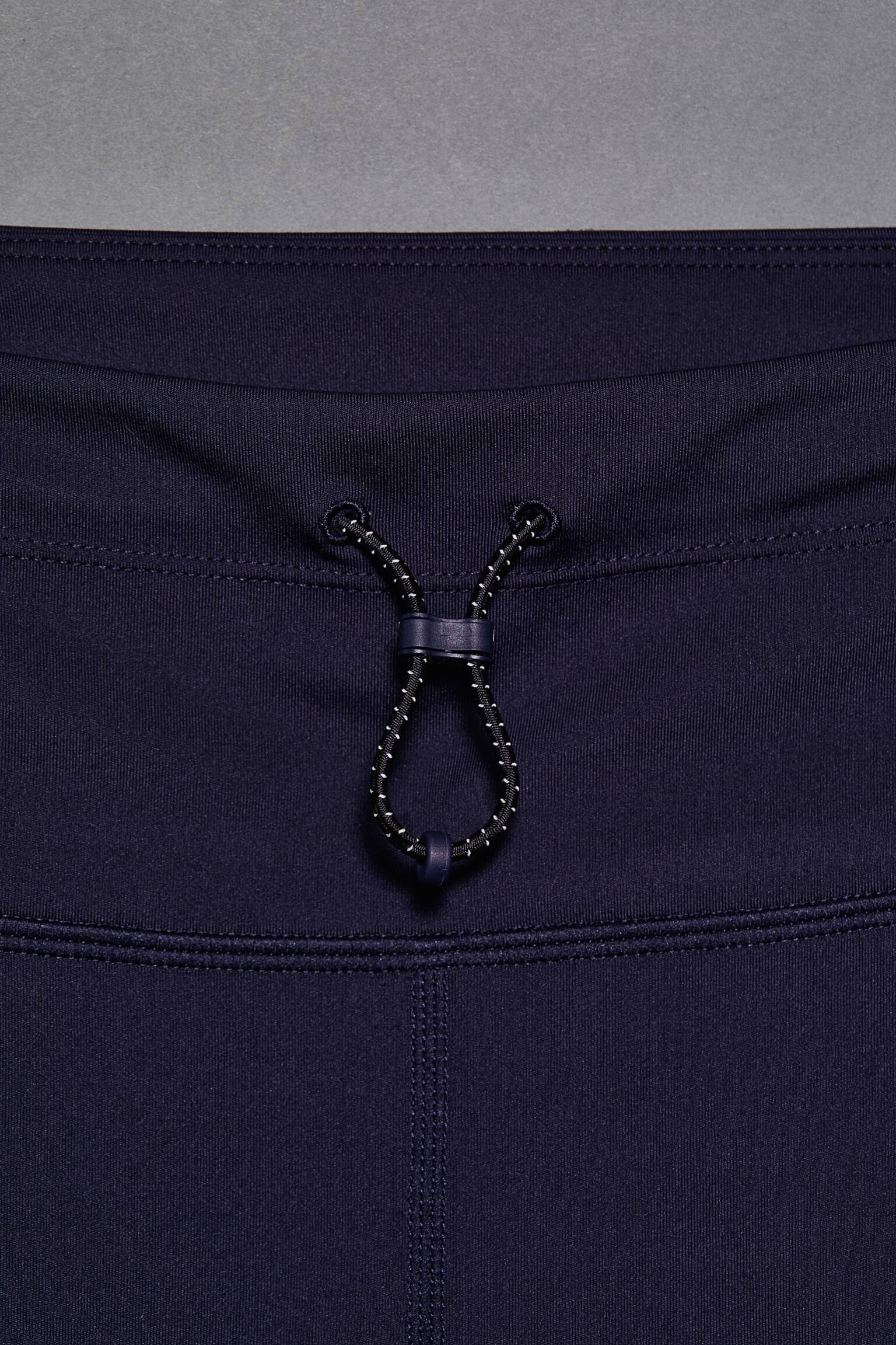 DryMove™ Pocket Detail Capri Activewear Tights - Navy blue/Black - 2