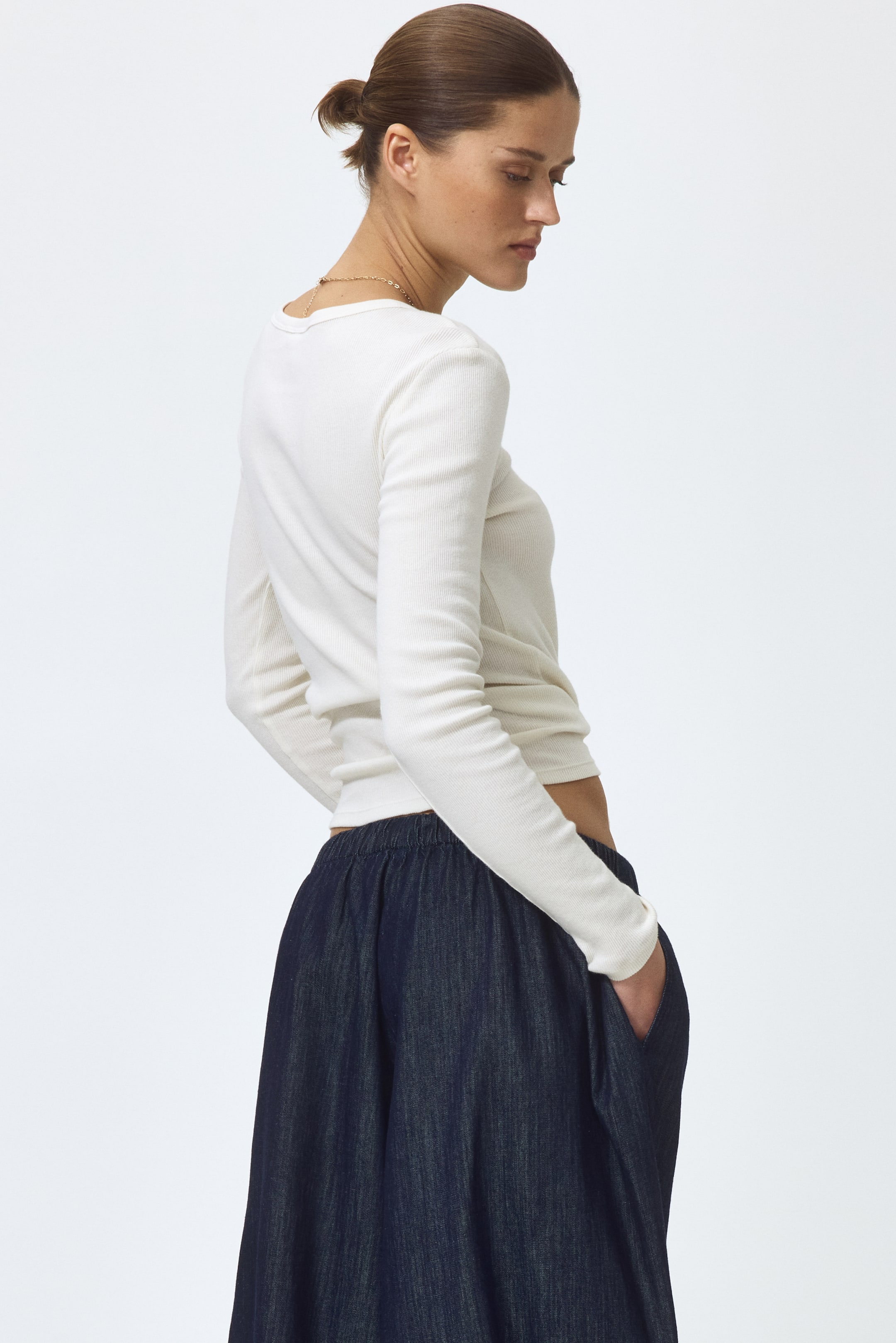 Denim Balloon Pants