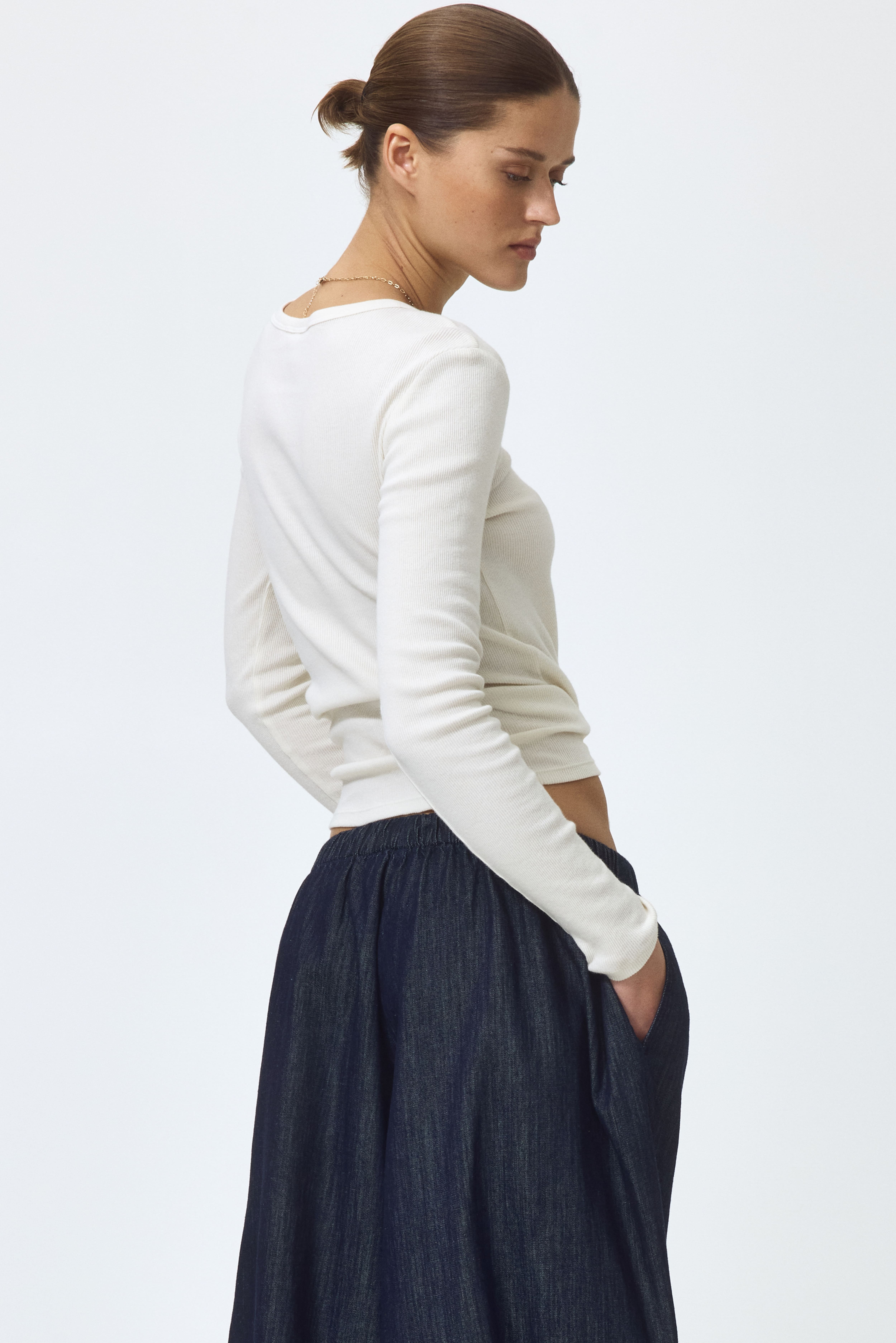 Denim Balloon Pants