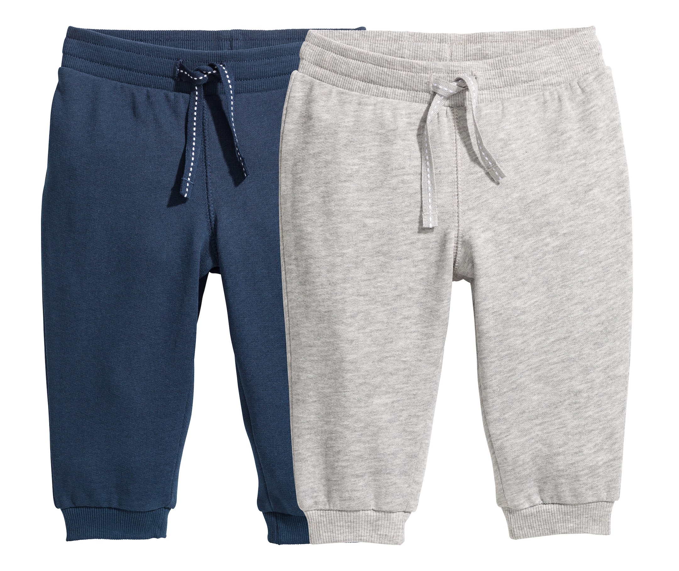 View larger image: 2-pack joggers - Dark blue/Grey marl - Kids | H&M 1