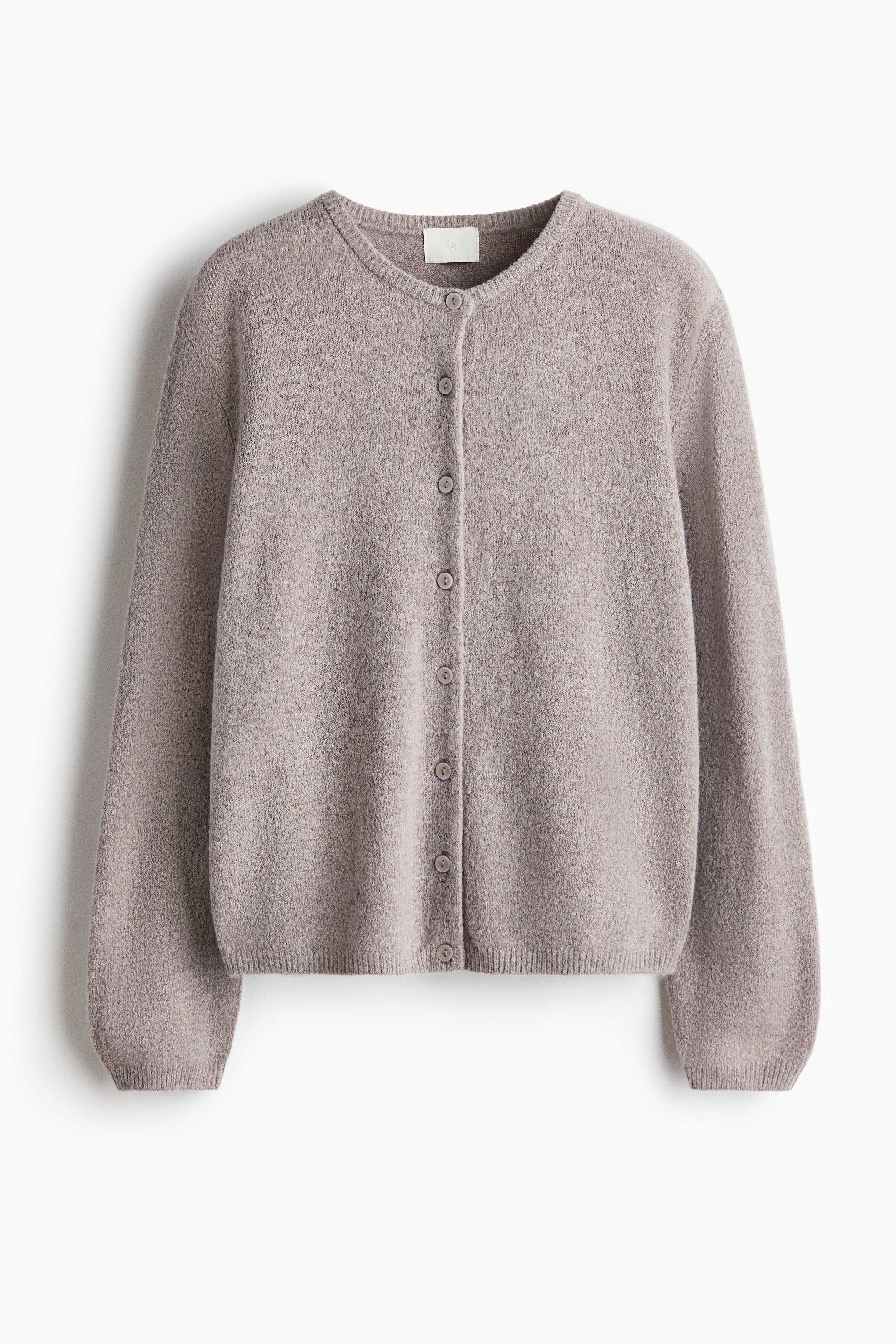 Cardigan dalla linea ampia - Greige/Beige chiaro mélange/Marrone scuro/Viola scuro/Giallo chiaro/Beige mélange/Greige mélange/Grigio scuro mélange/Grigio scuro mélange