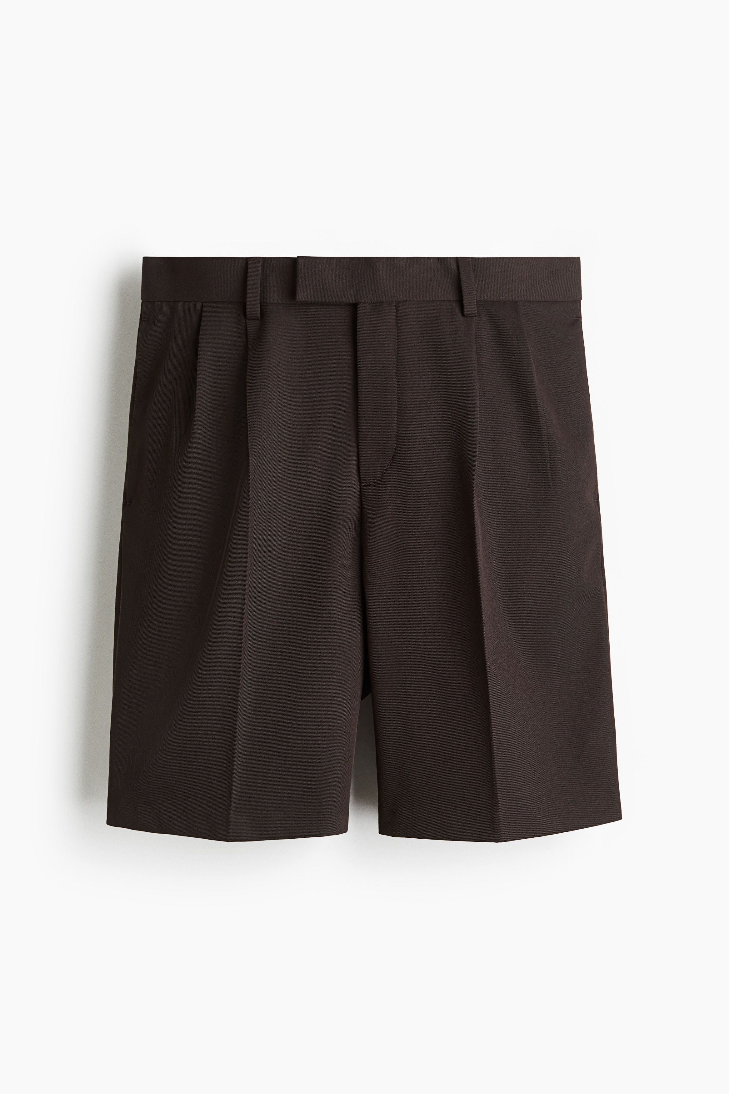 Relaxed-Fit Twill Bermuda Shorts - Brown