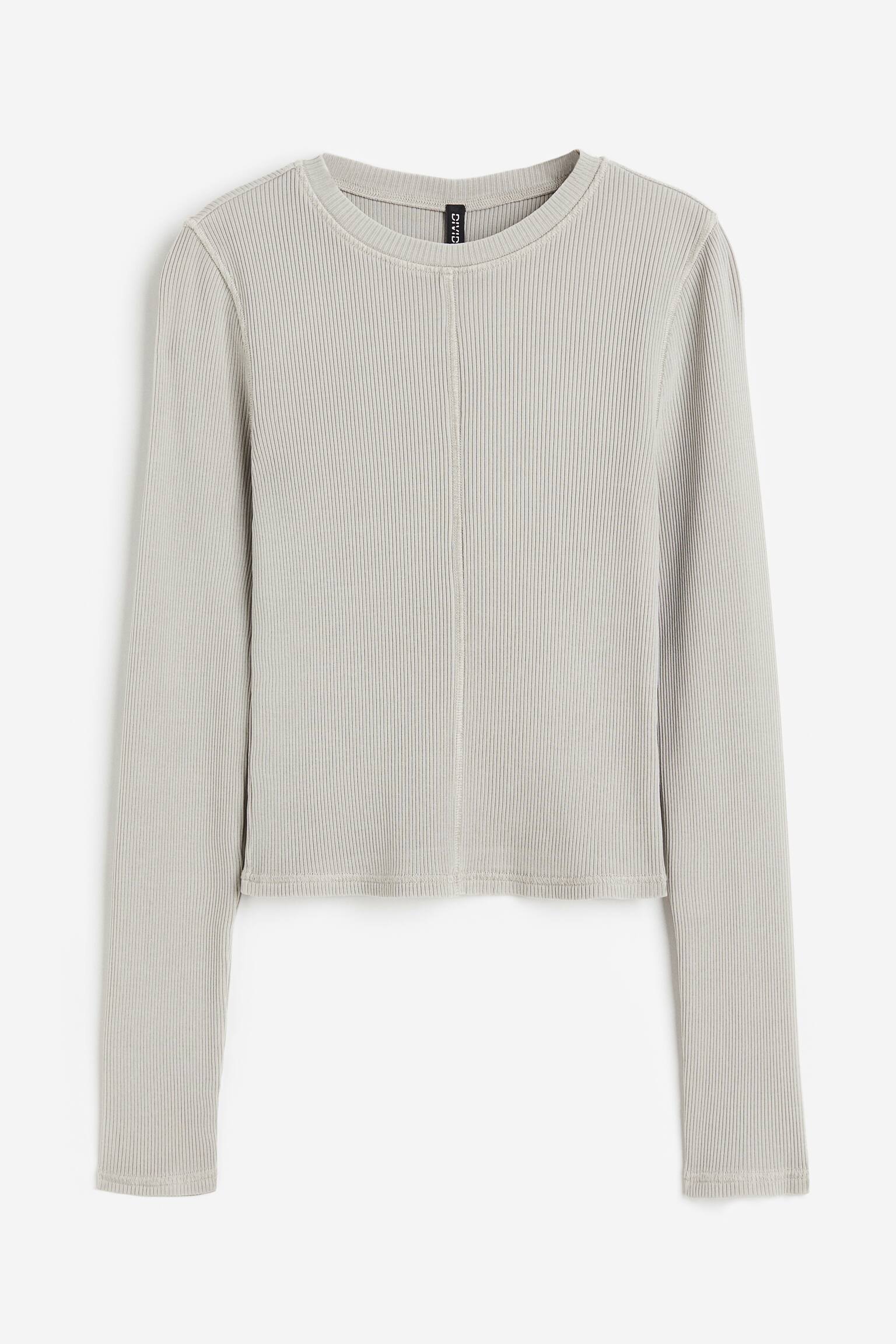 Áo gân nổi - Màu xám nhạt - 1