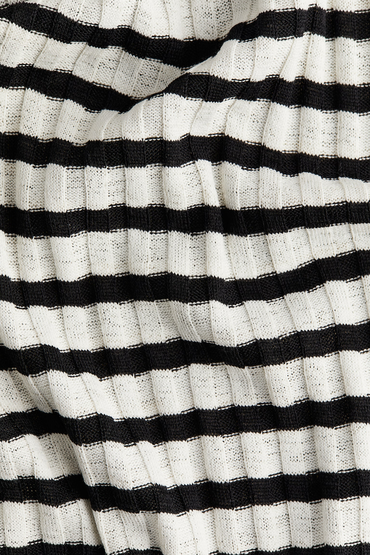 Rib Knit Dress - White/Black stripe/Blue marle/Pale green marle/Light beige - 5