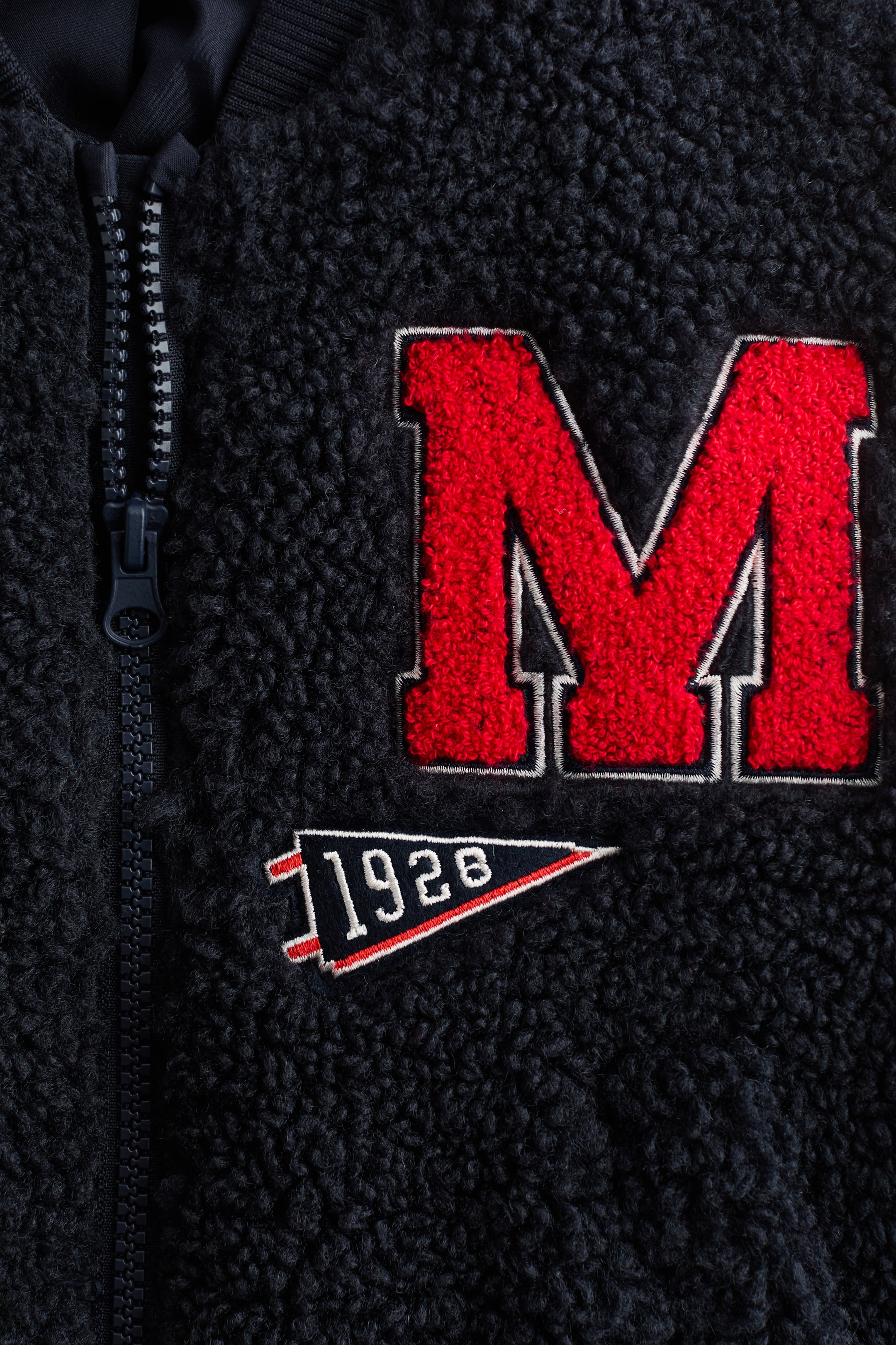 Veste de baseball en polar