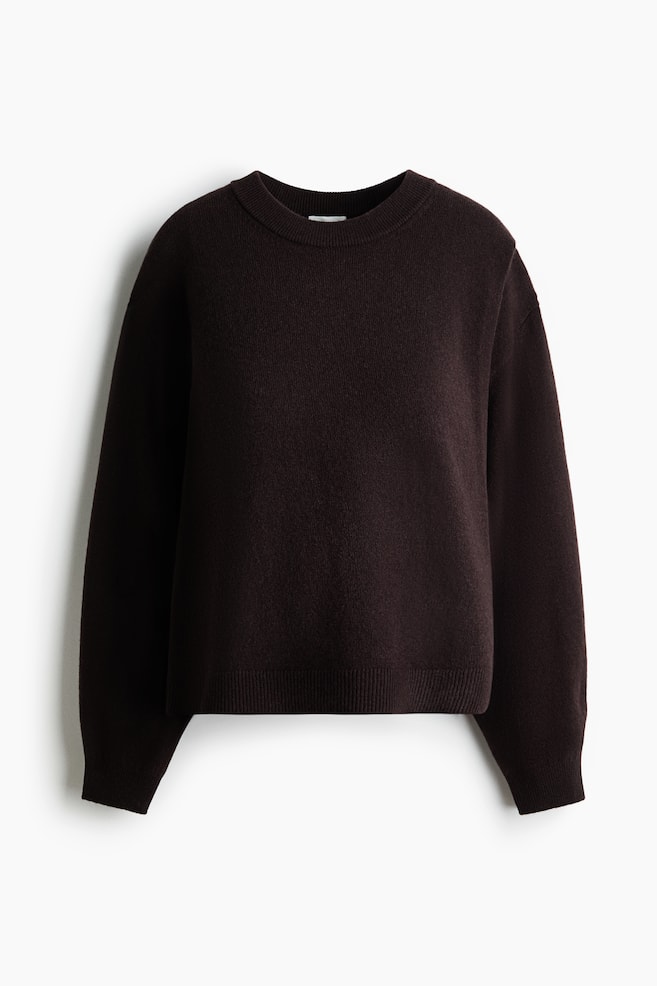 MAMA Before & After Pullover da allattamento lana - Marrone scuro - 1