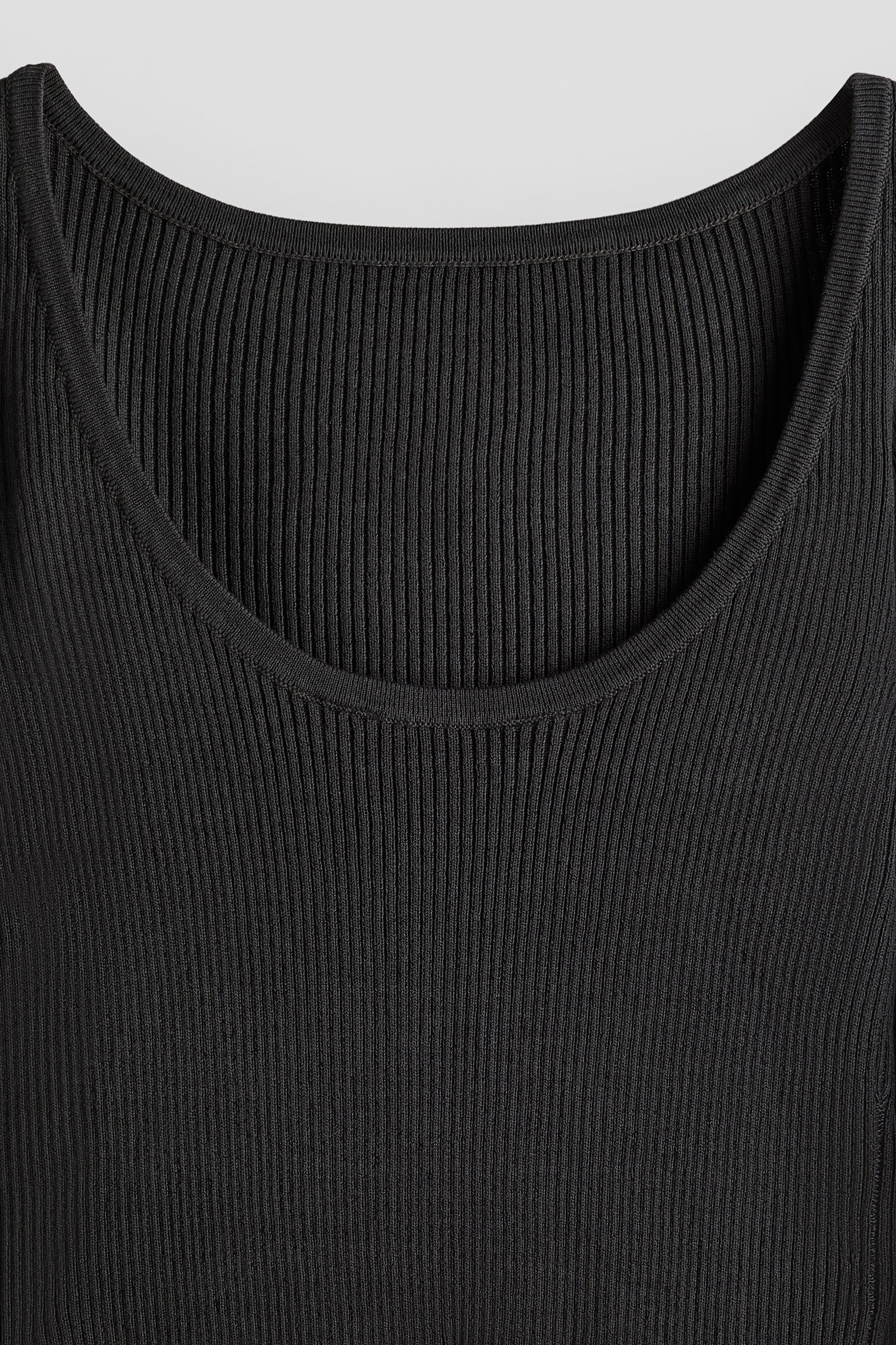 Ribbed jumper - Charcoal/Khaki green/White - 2