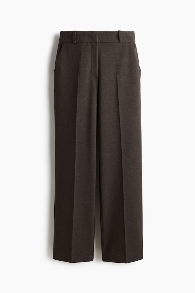 Dress Pants - Dark brown/Gray/herringbone-patterned/Navy blue/pinstriped - 1