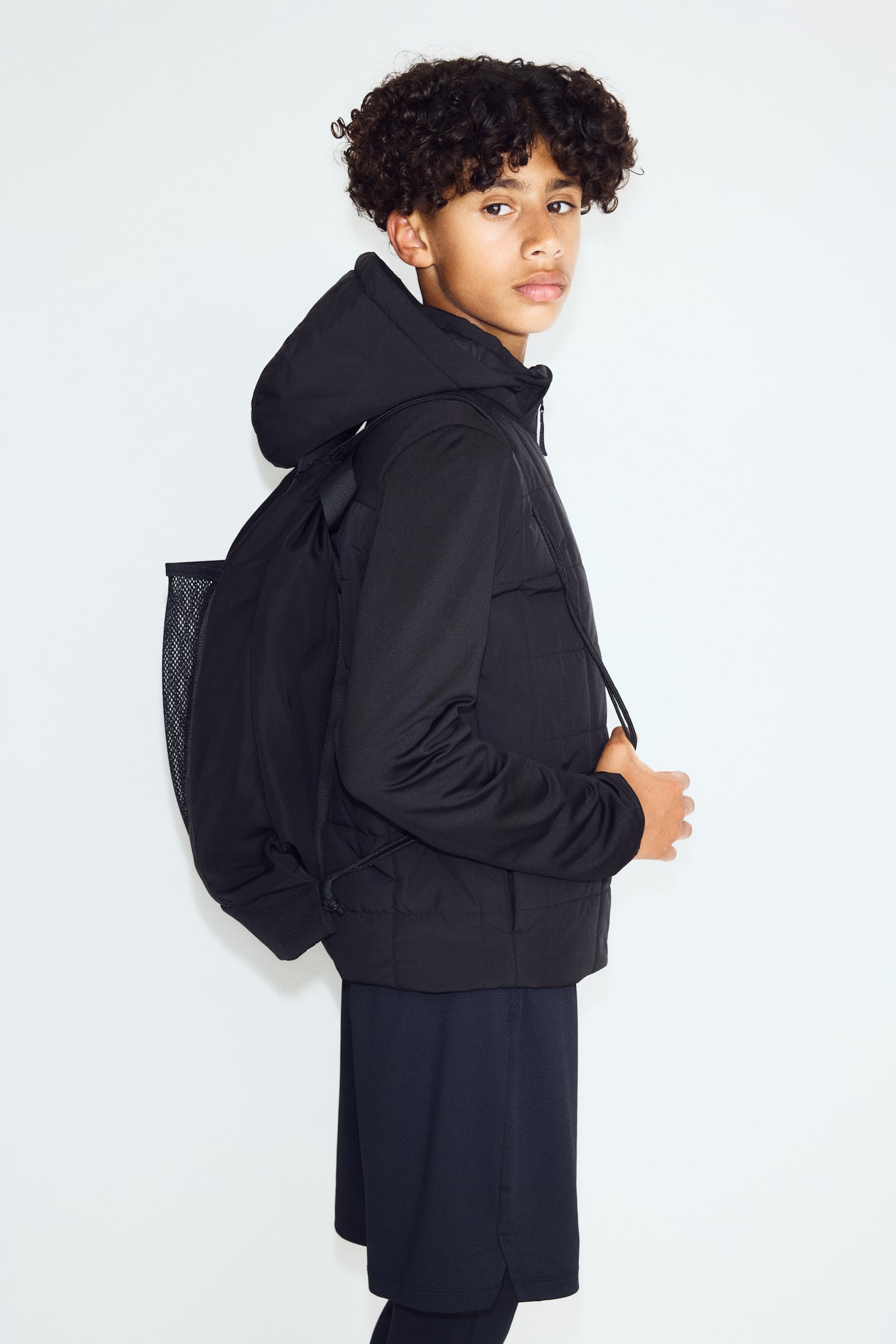 Детская куртка H&M Move Padded Hybrid with ThermoMove™, цвет: Чёрный — фото 6