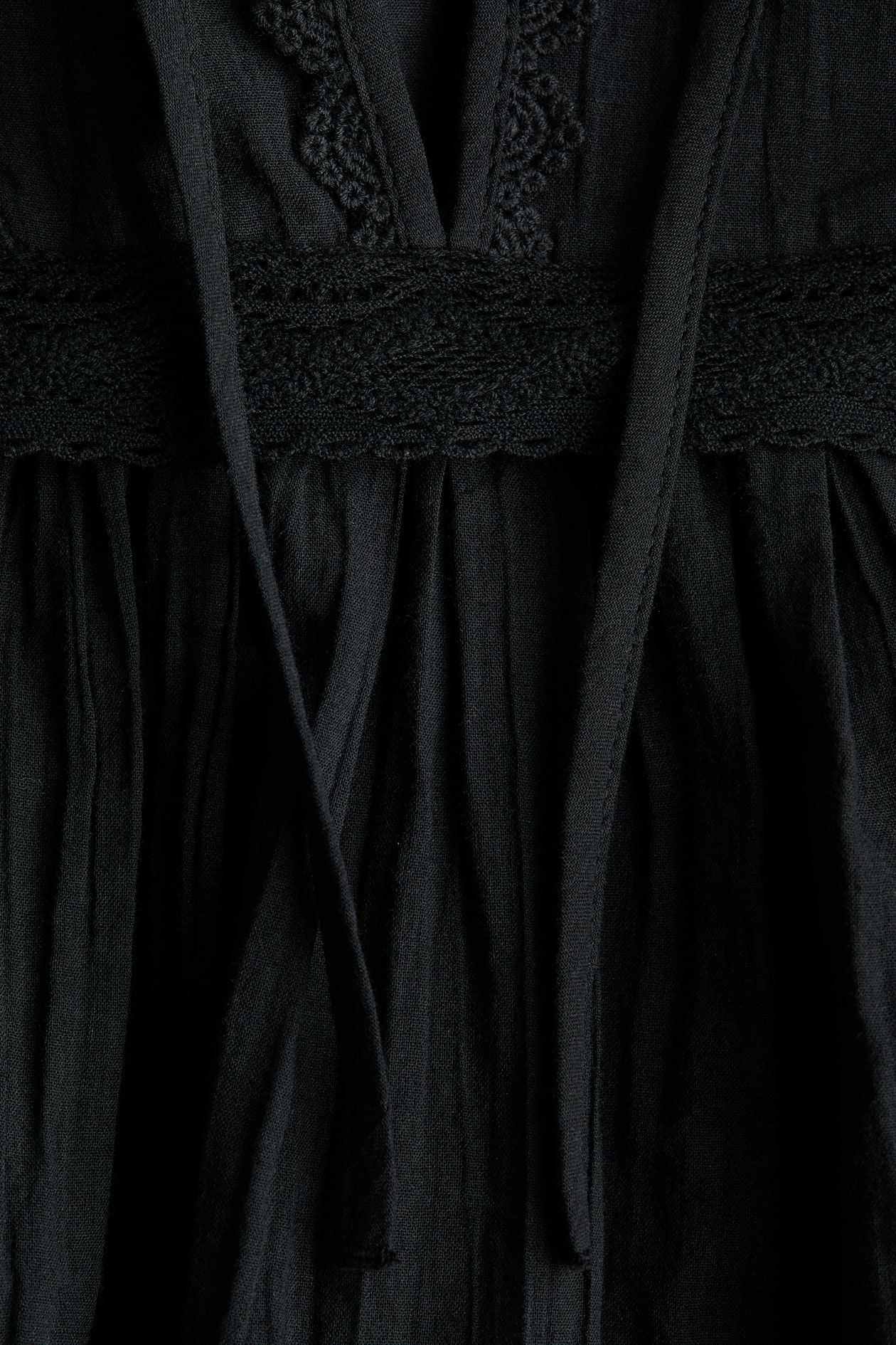 Lace-Trimmed Cotton Blouse - image 2