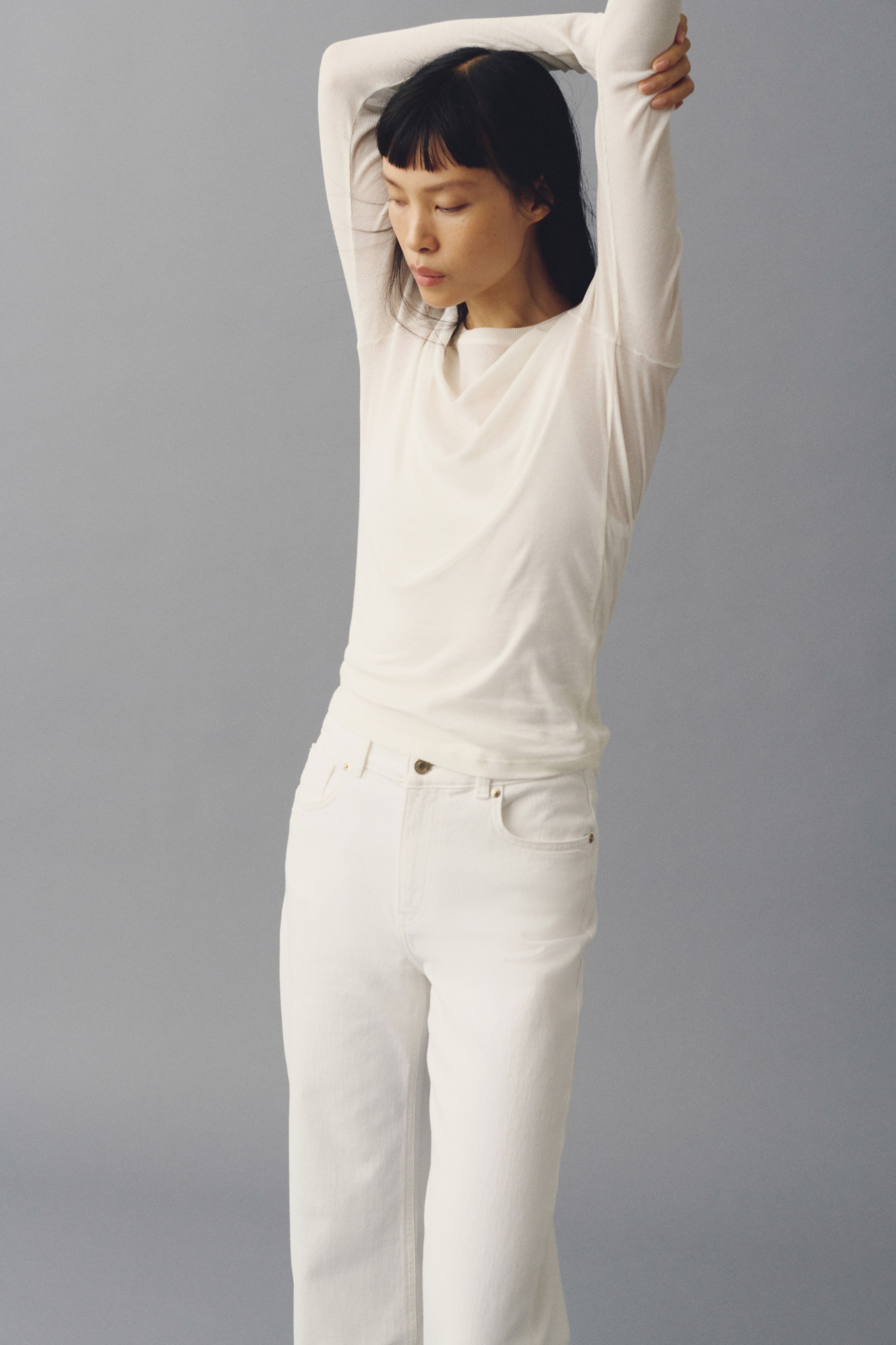 Grösseres Bild ansehen: Wide High Jeans - Weiss - DAMEN | H&M CH 2