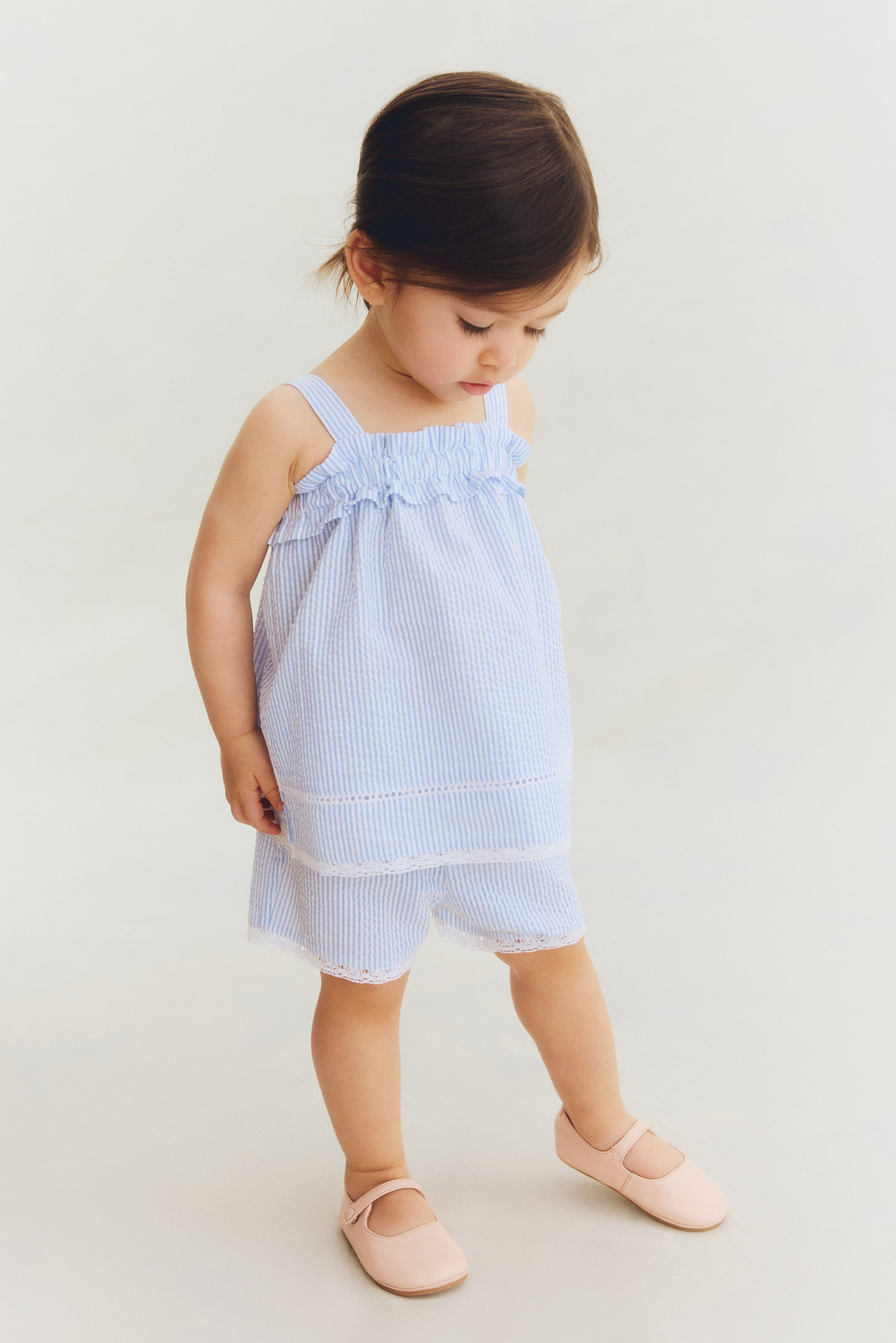 2-Piece Cotton Seersucker Set