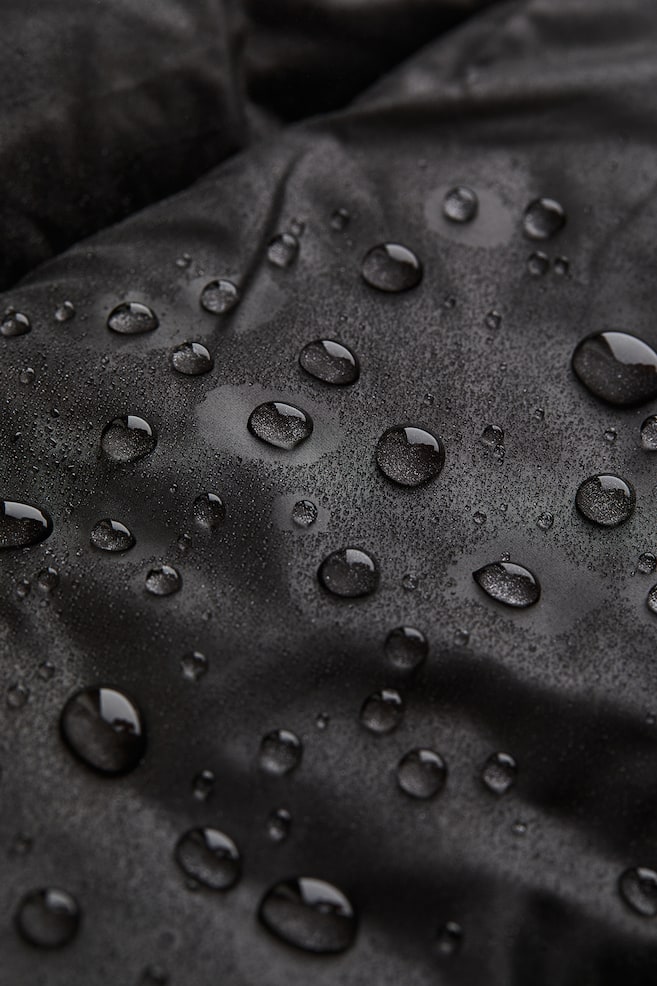 Water-repellent puffer jacket - Black - 4