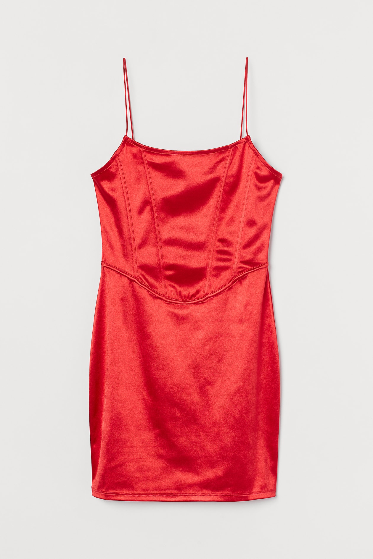 Bodycon Dress Sleeveless Short Red Ladies H&M US