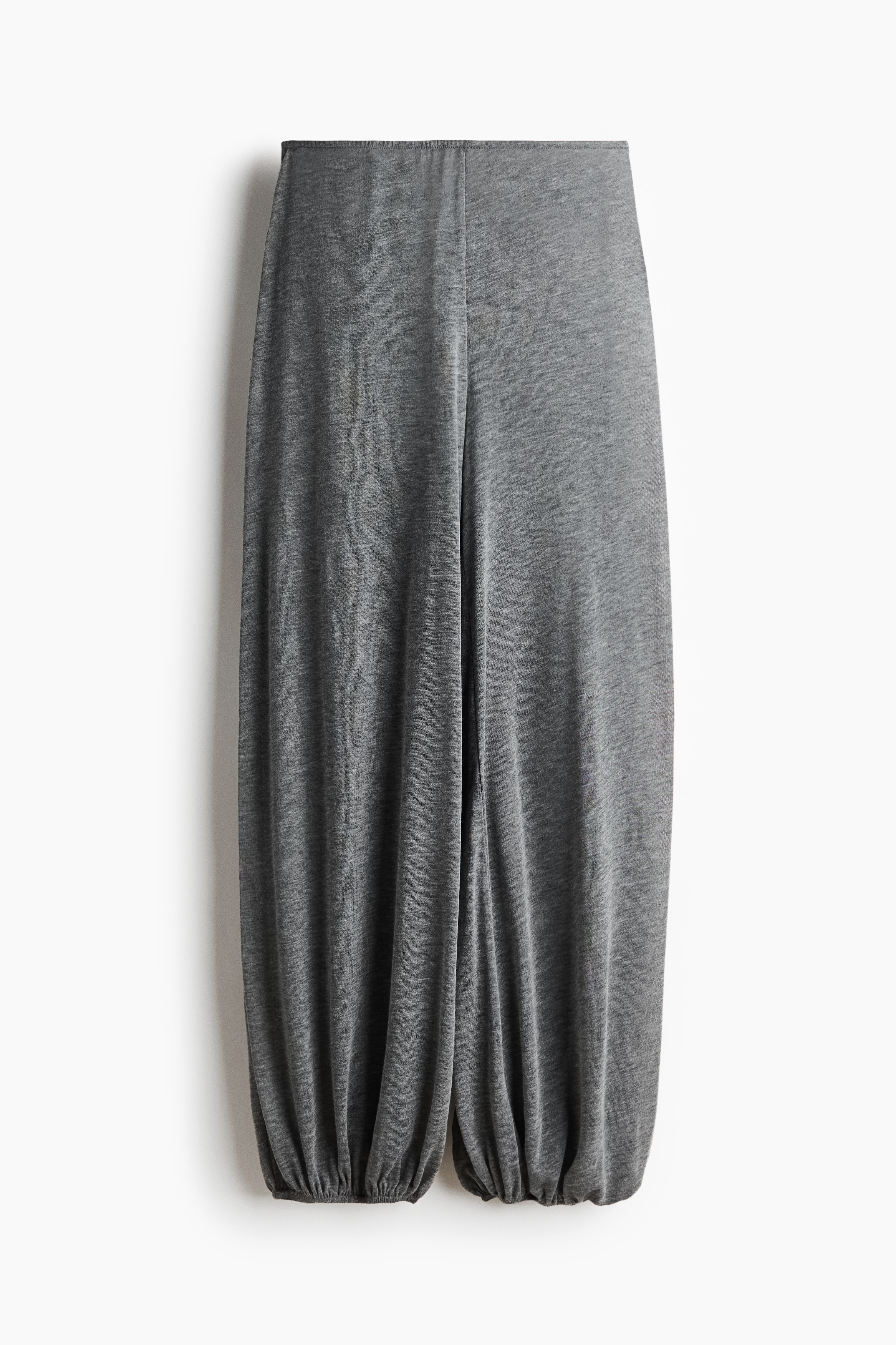 Pletene pantalone balon kroja - Sivi lapor