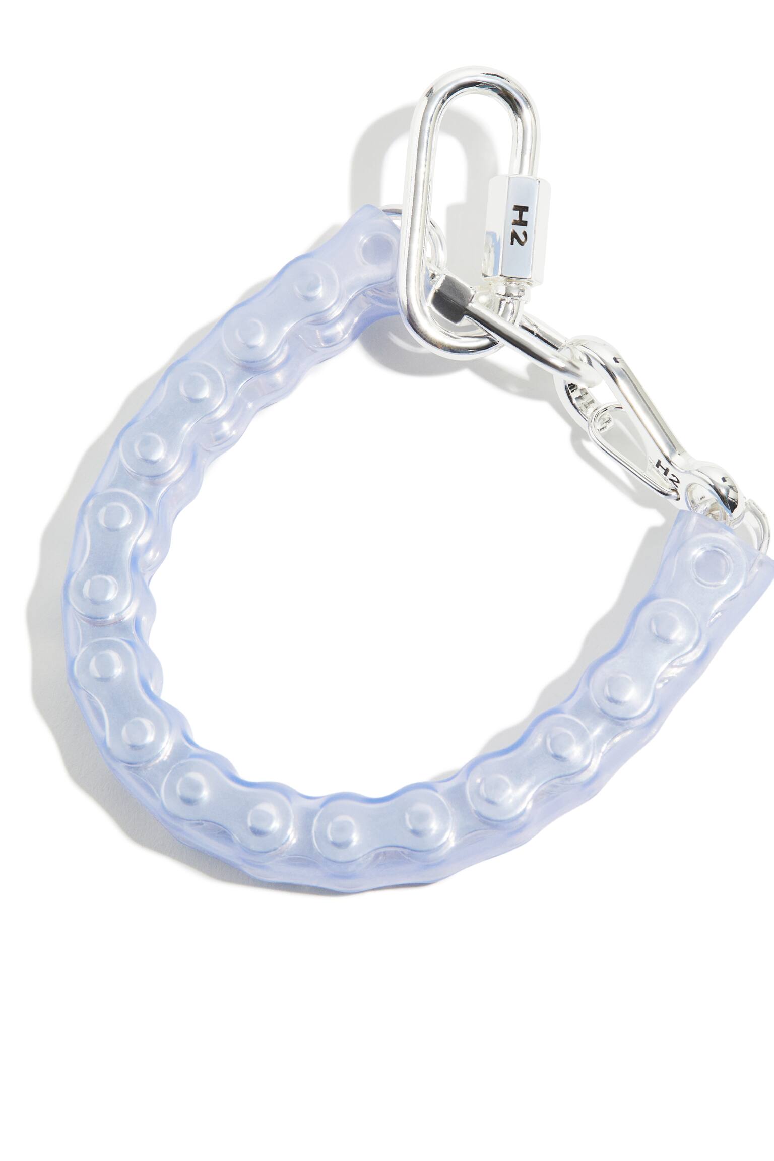 Bike Chain Inspired Bracelet - Light blue - 3