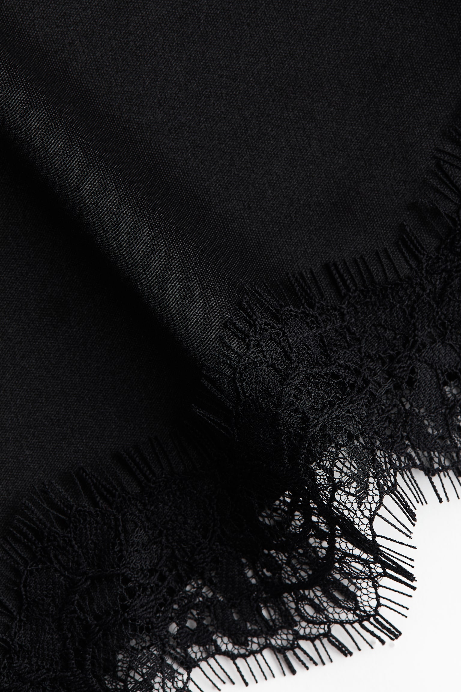 Tubtopp med spetskant - Svart - 4